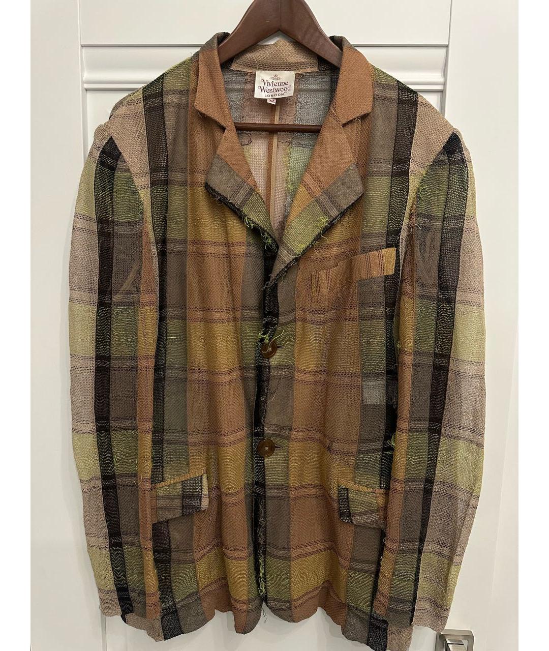 VIVIENNE WESTWOOD Горчичный льняной пиджак, фото 8
