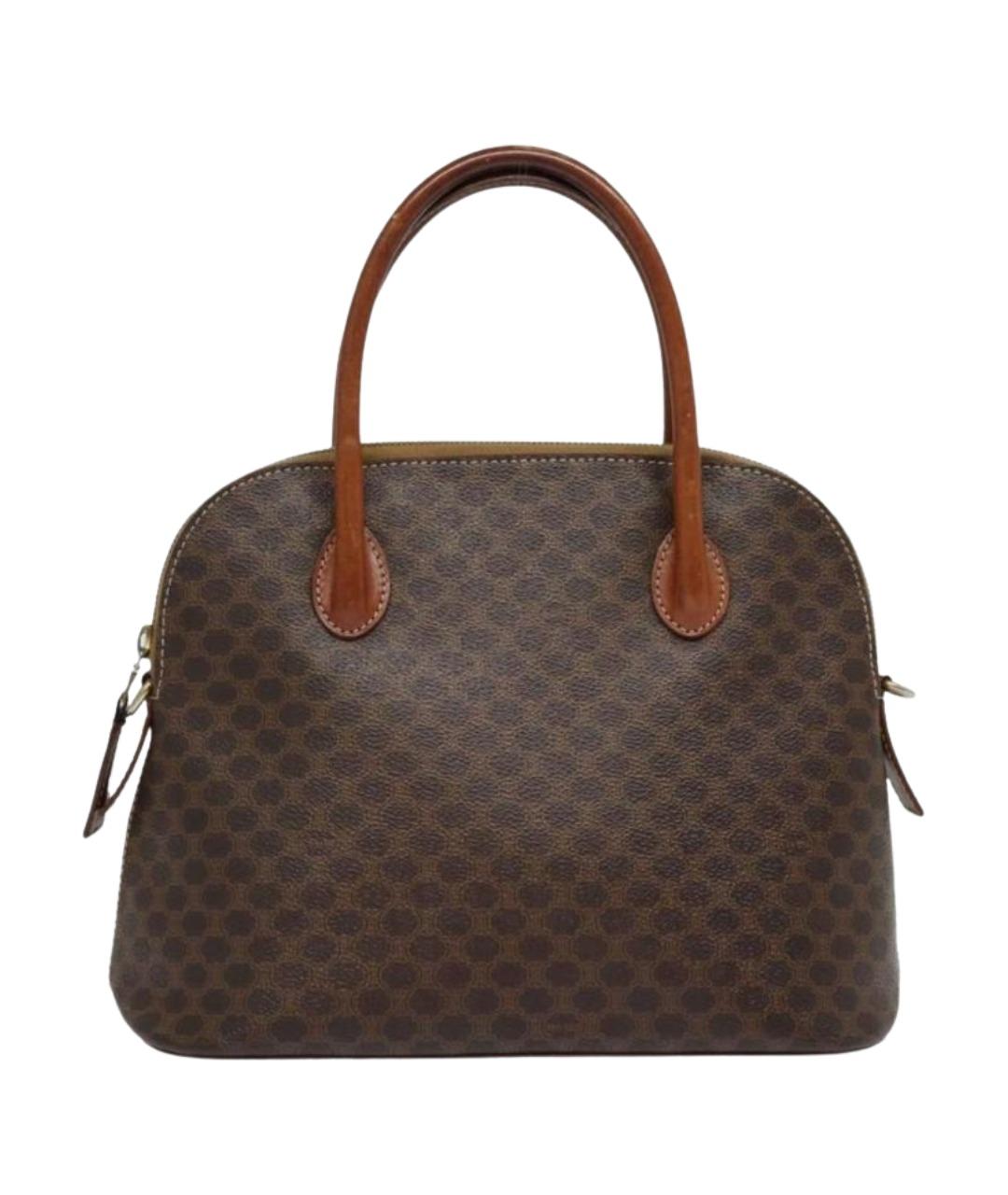 CELINE Коричневая сумка с короткими ручками, фото 1