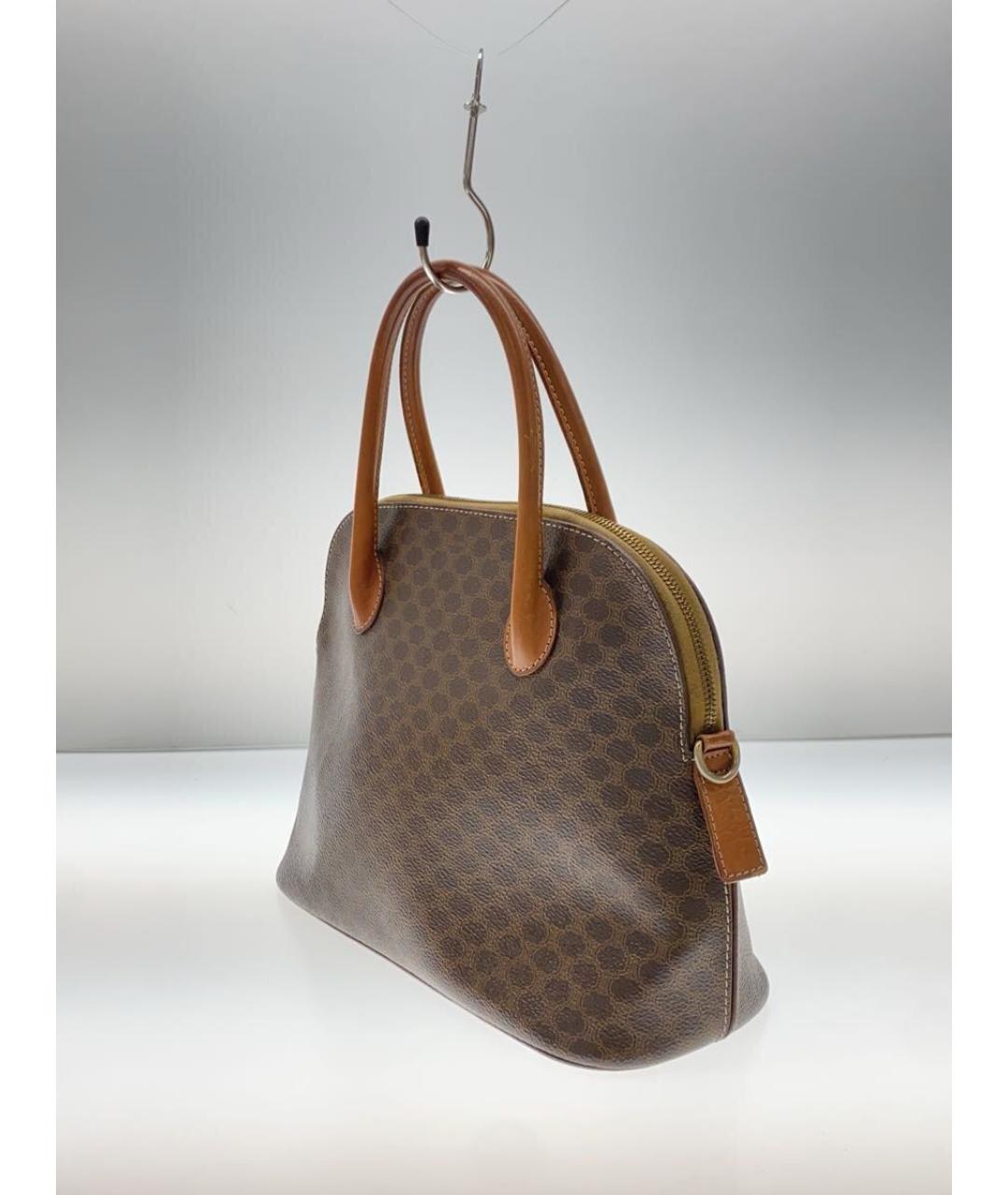 CELINE Коричневая сумка с короткими ручками, фото 4