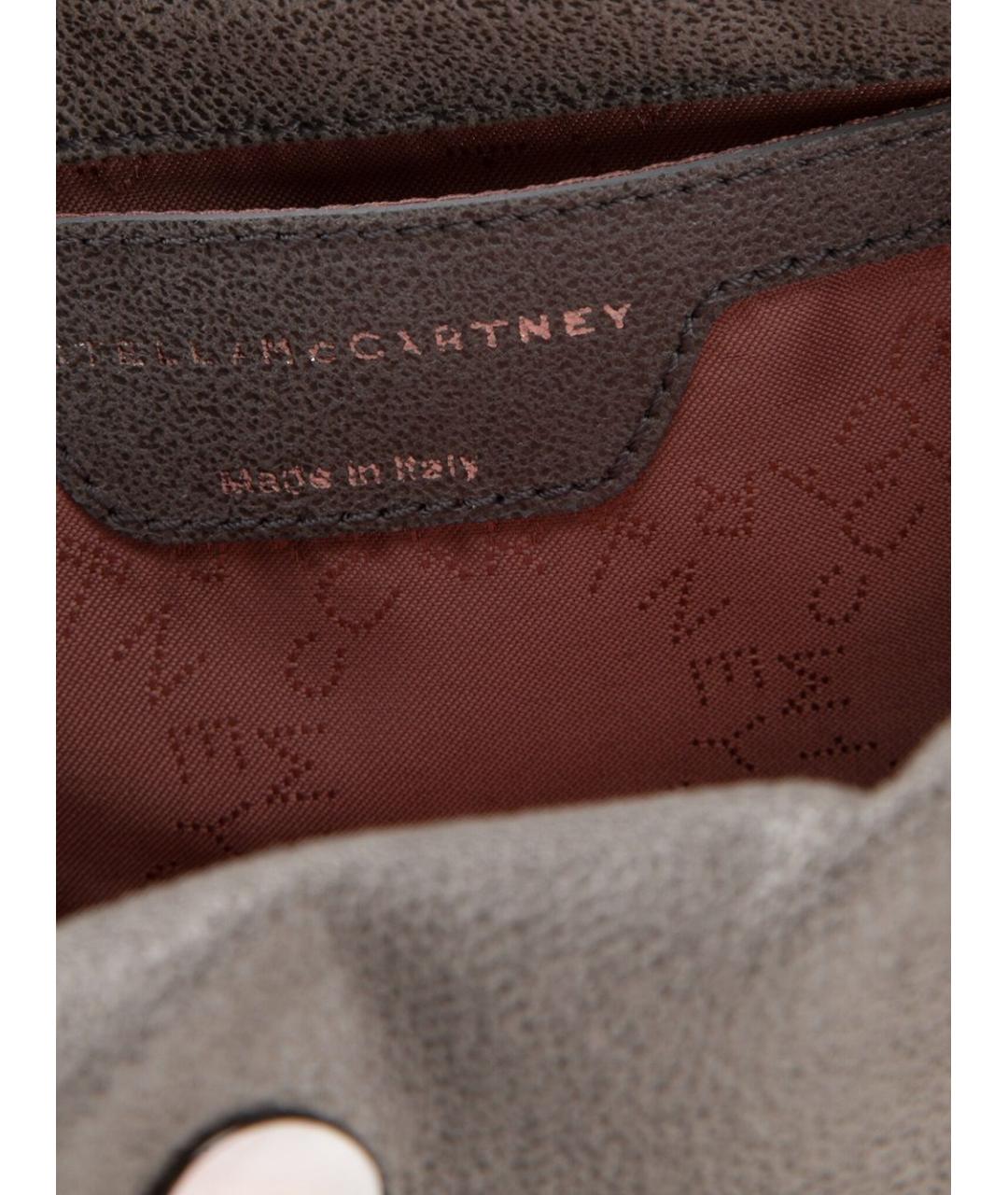 STELLA MCCARTNEY Серая синтетическая сумка тоут, фото 5