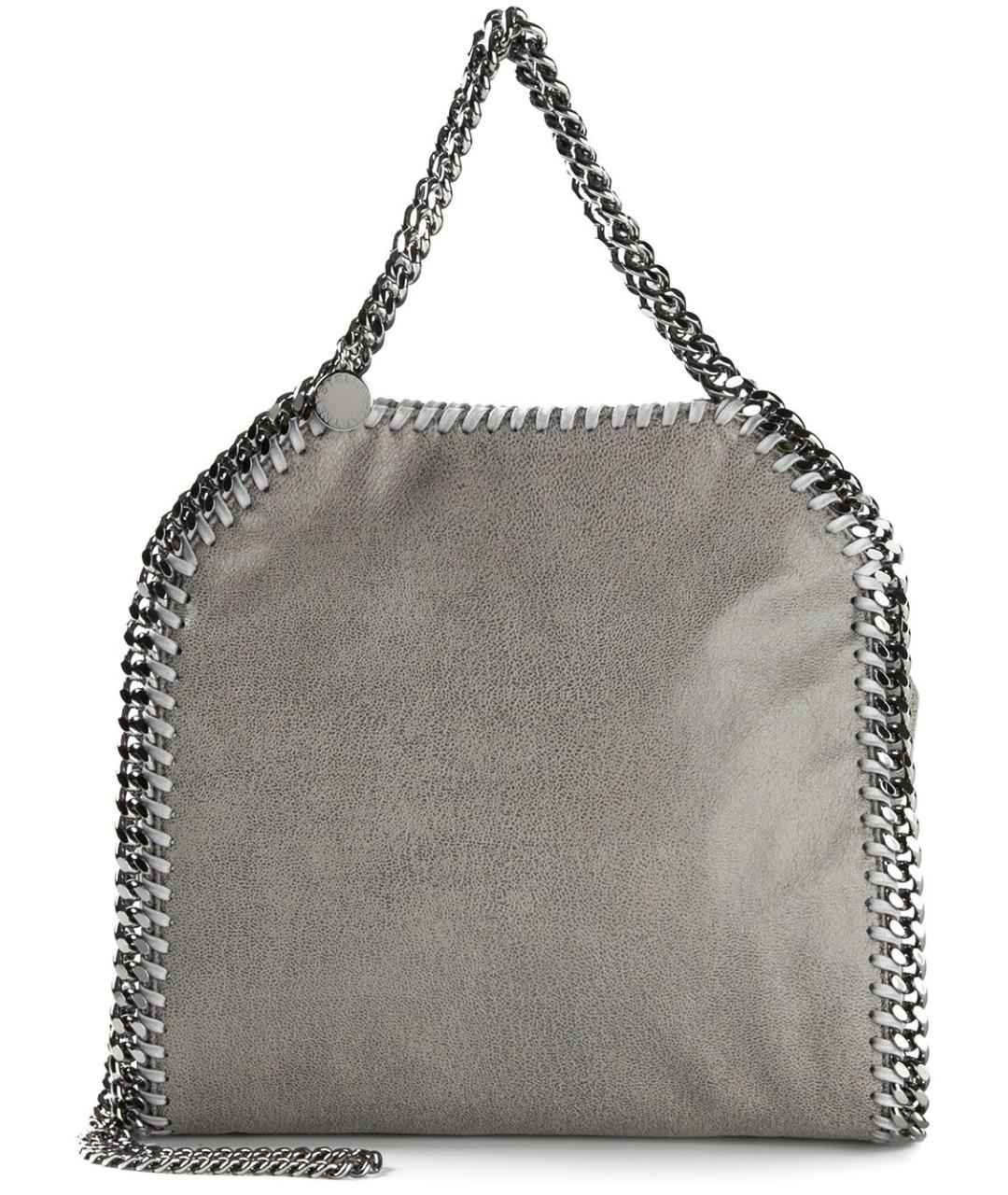 STELLA MCCARTNEY Серая синтетическая сумка тоут, фото 1