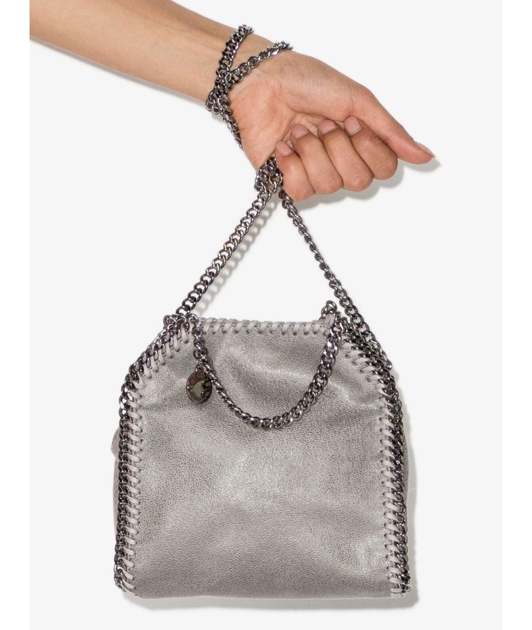 STELLA MCCARTNEY Серая сумка через плечо из искусственной кожи, фото 4