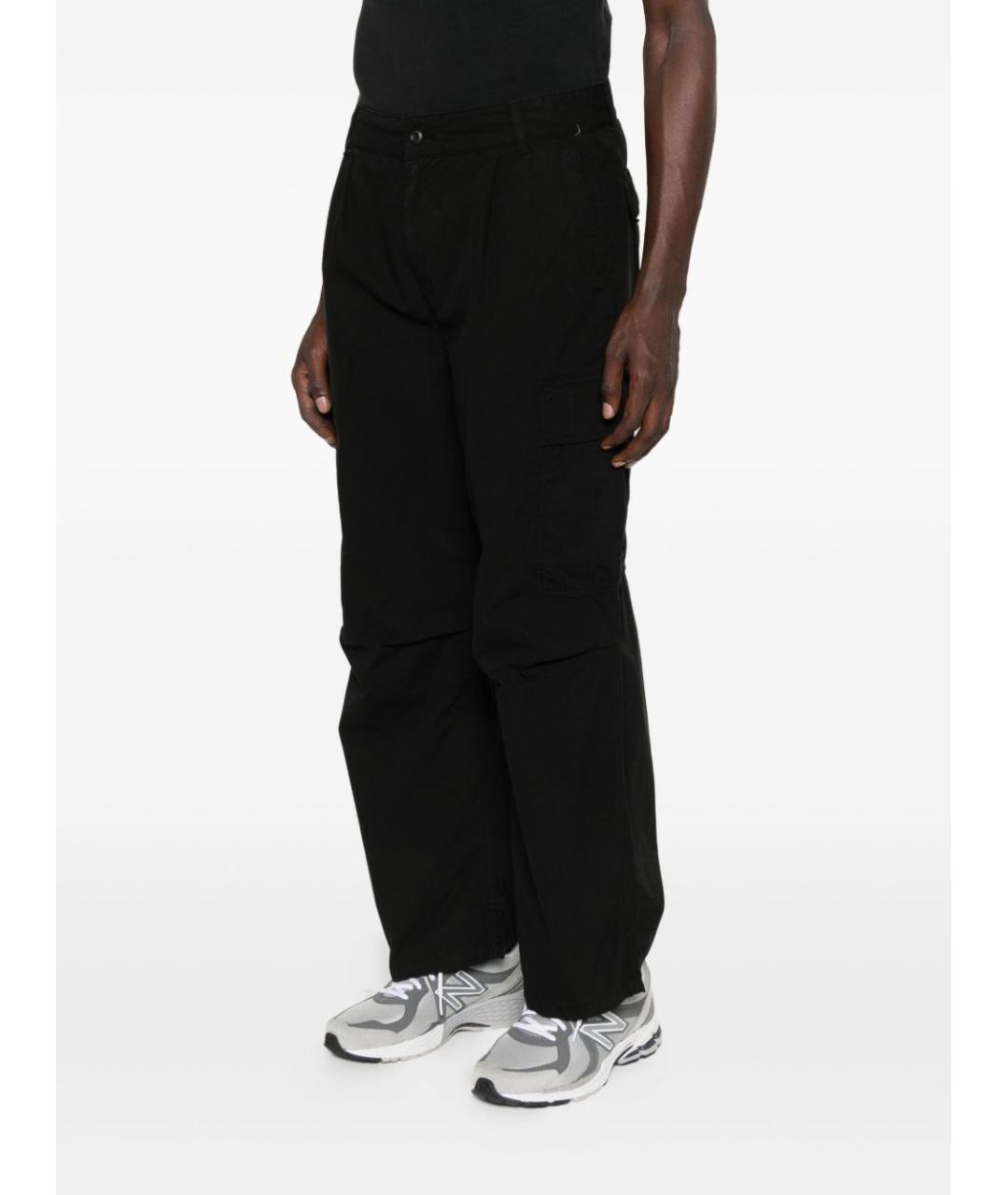 CARHARTT WIP Черные хлопковые повседневные брюки, фото 3