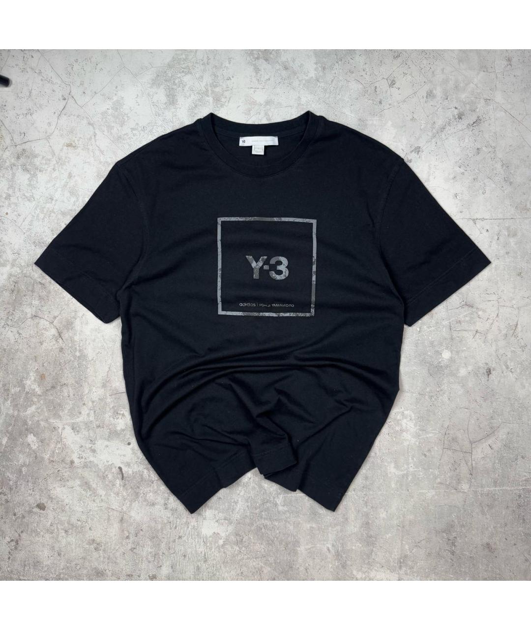 Y-3 Черная хлопковая футболка, фото 5