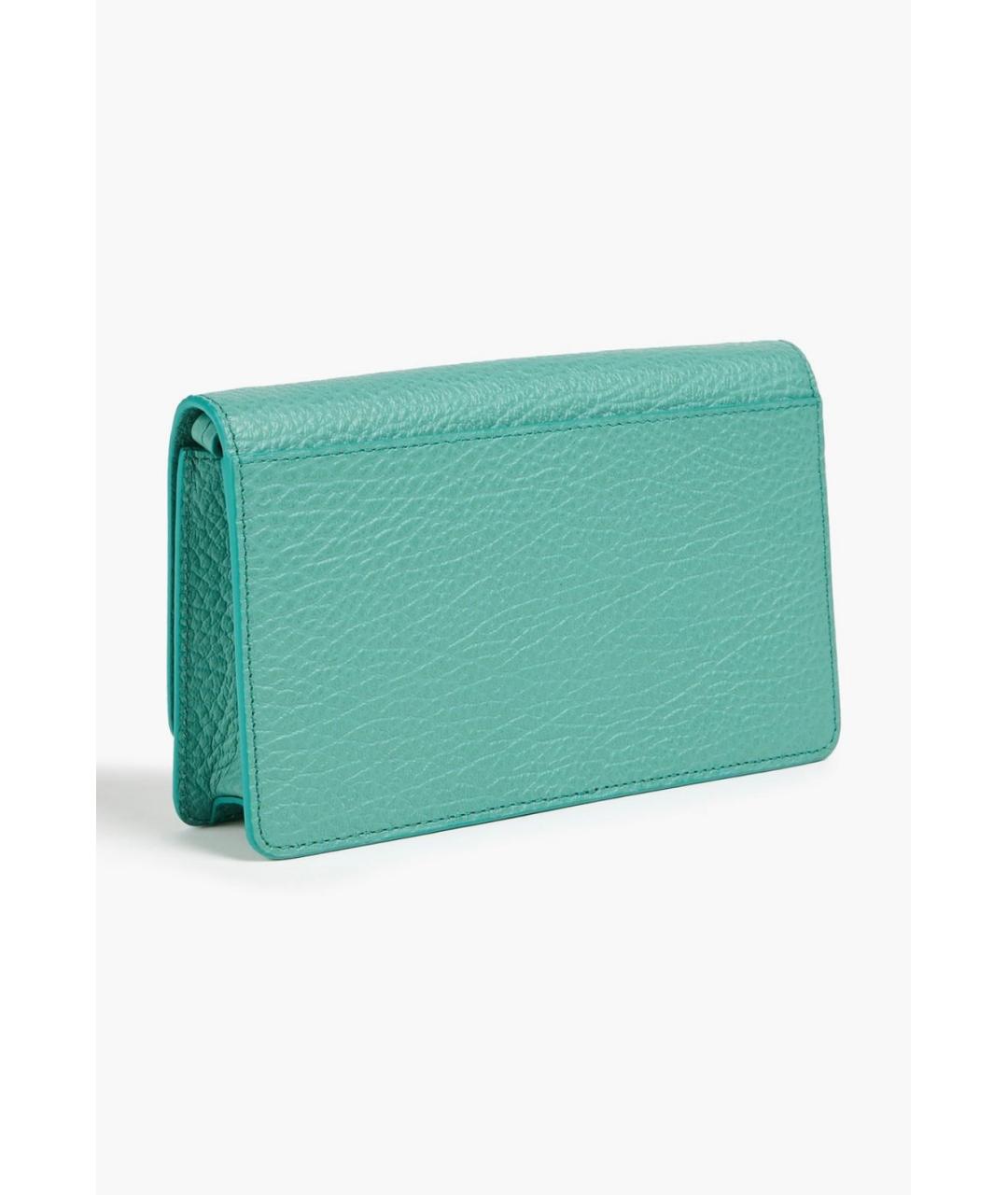 MAISON MARGIELA Зеленая кожаная сумка через плечо, фото 2