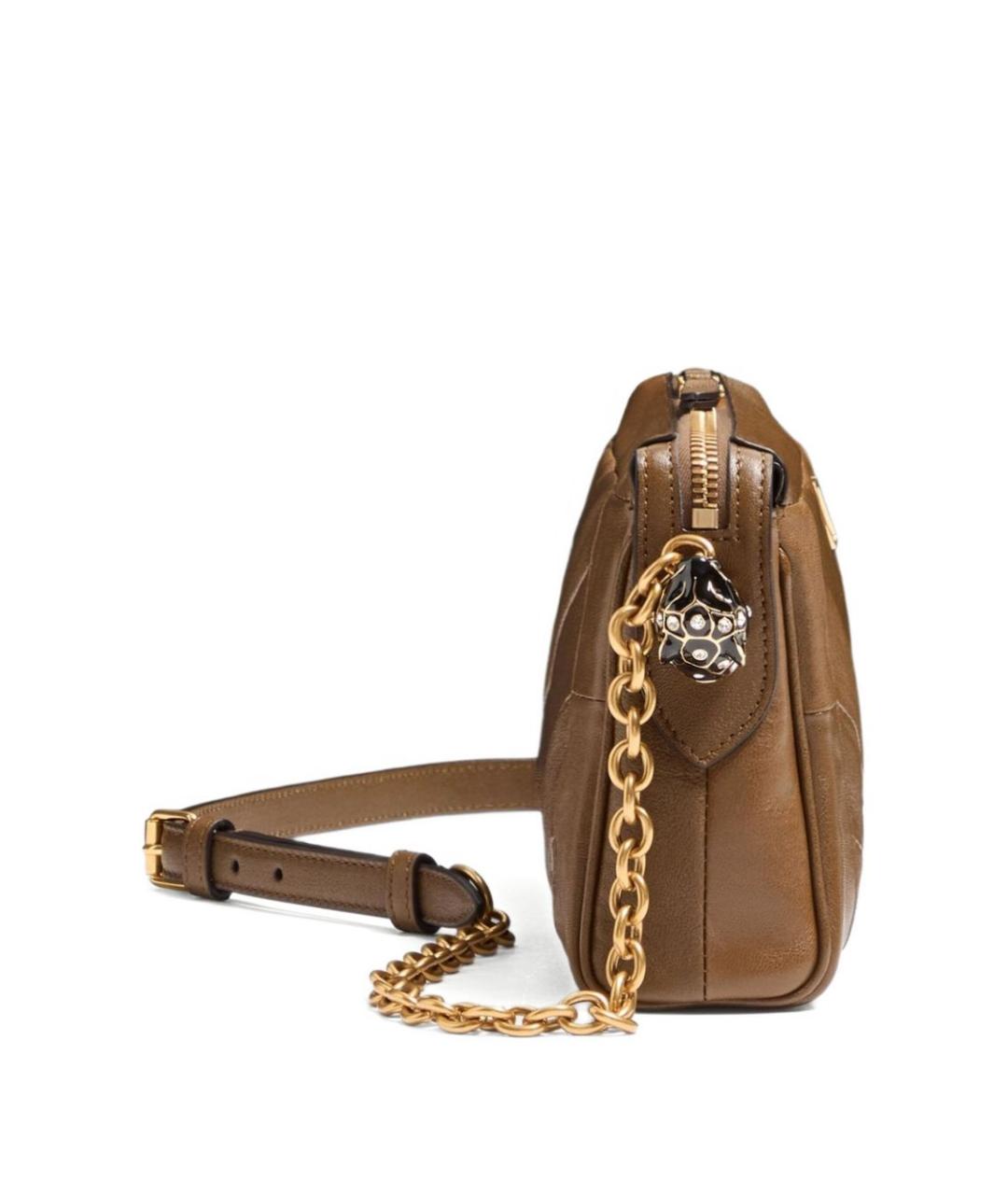 VALENTINO Зеленая кожаная сумка через плечо, фото 3