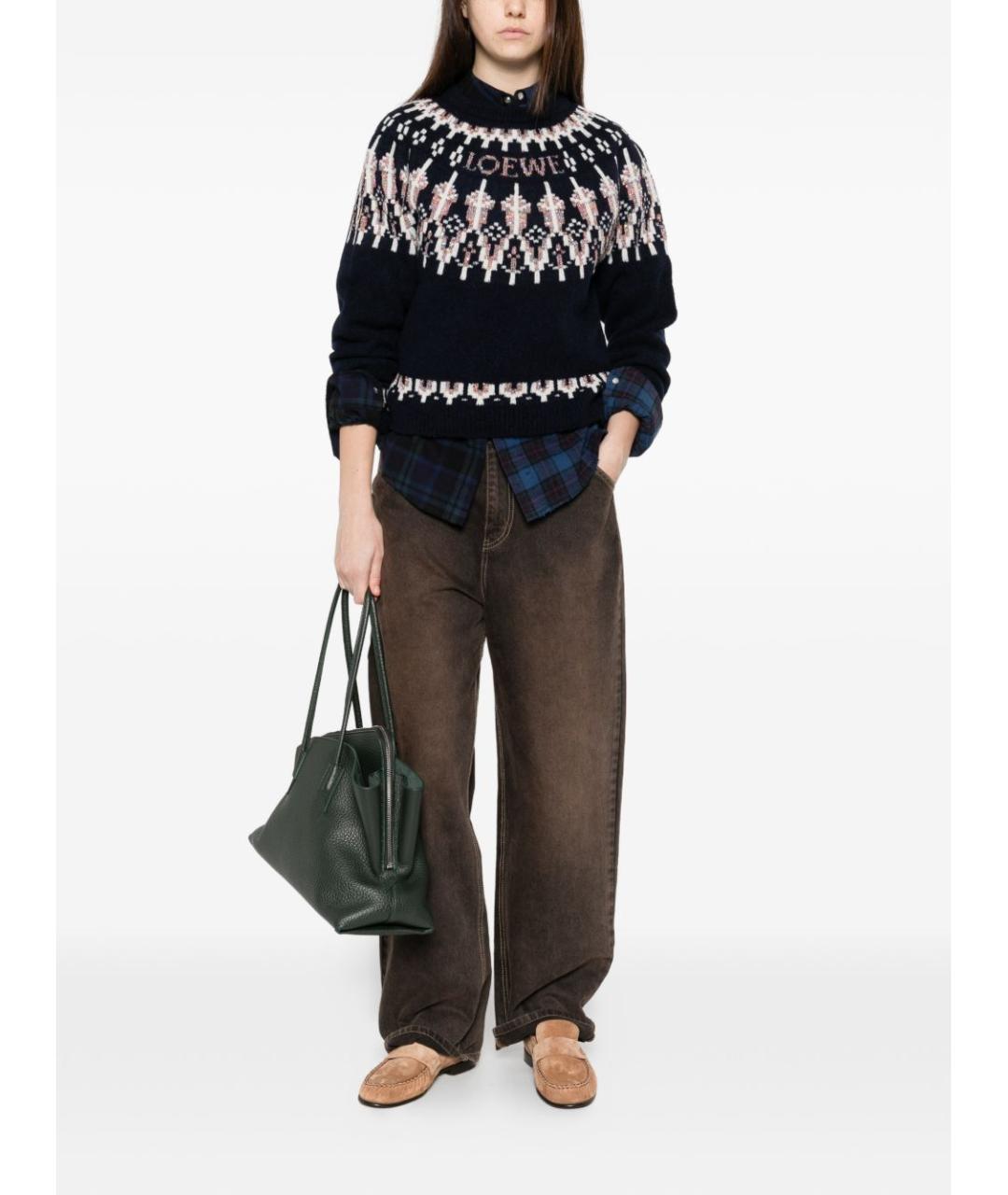 LOEWE Синий полиамидовый джемпер / свитер, фото 2