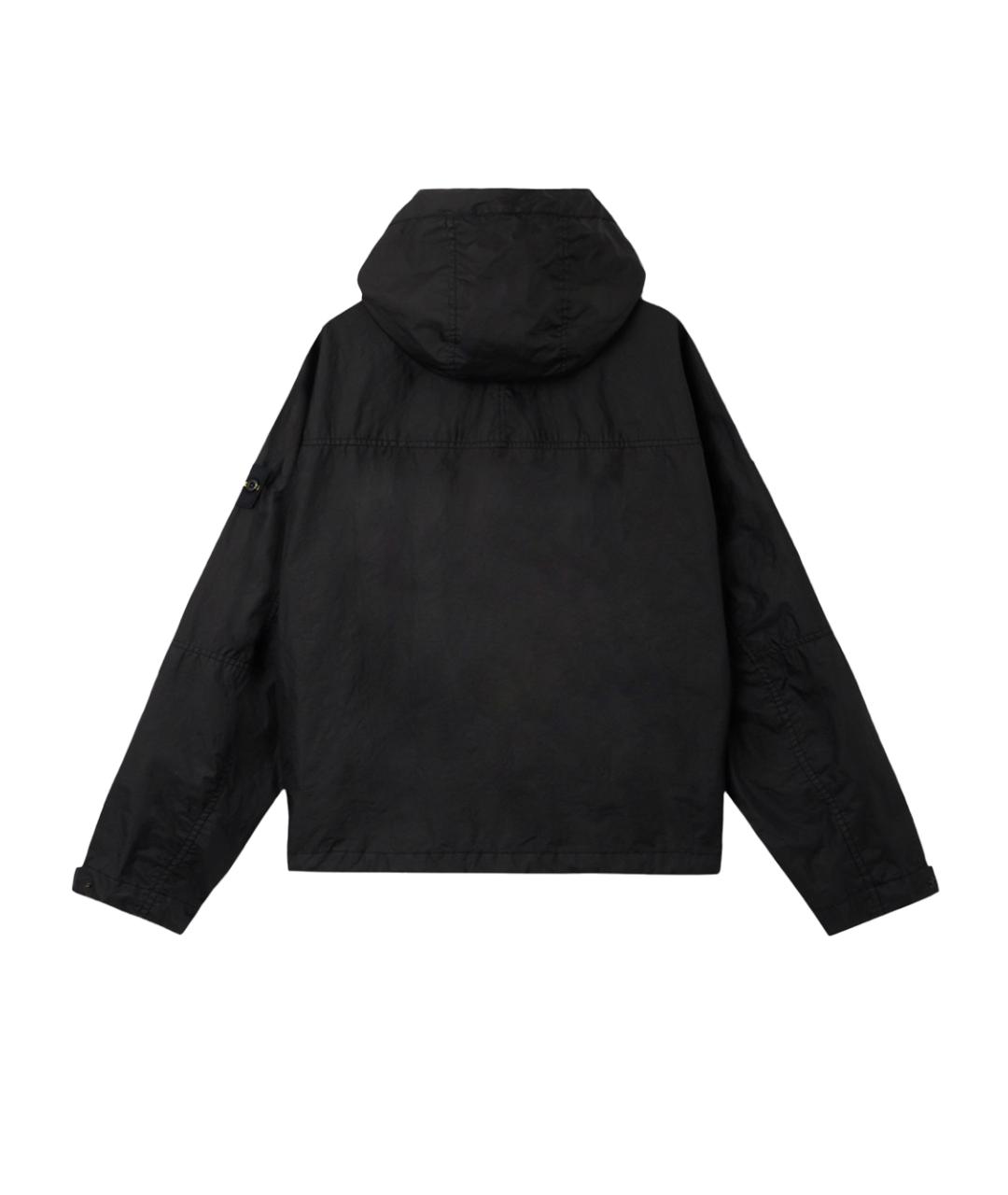 STONE ISLAND Черная полиамидовая куртка, фото 2