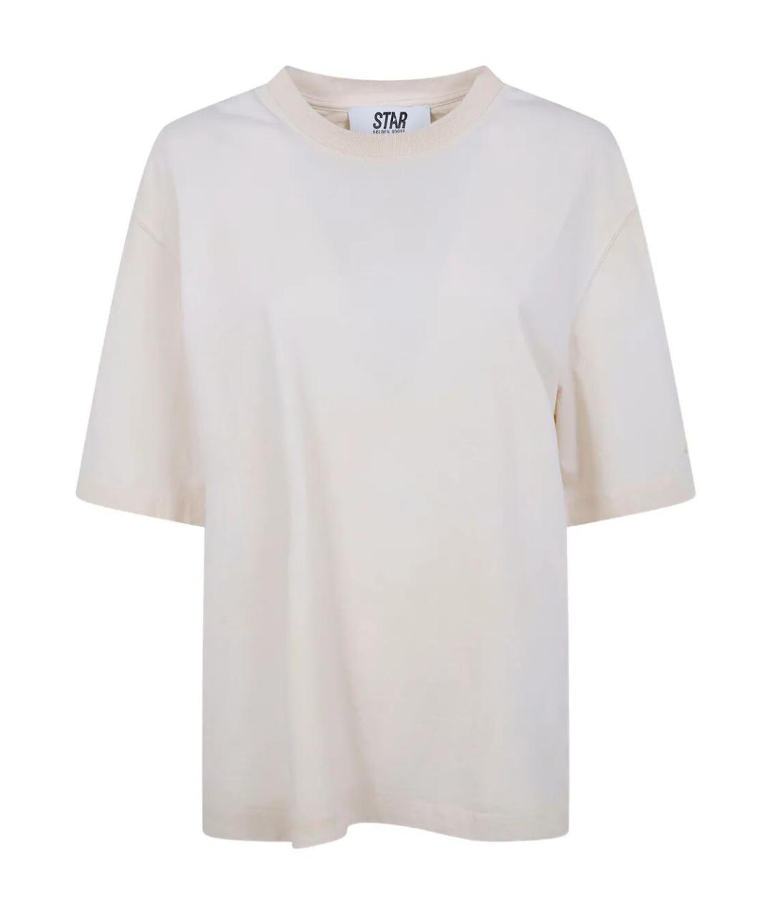 GOLDEN GOOSE Белая хлопковая футболка, фото 1
