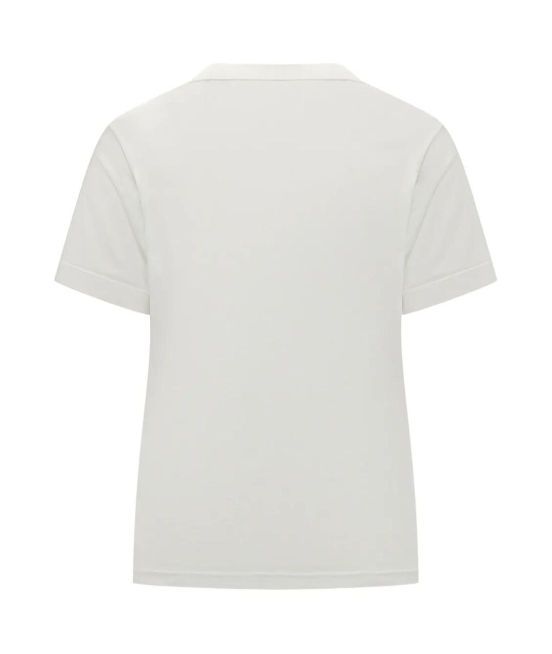 Y-3 Белая хлопковая футболка, фото 2