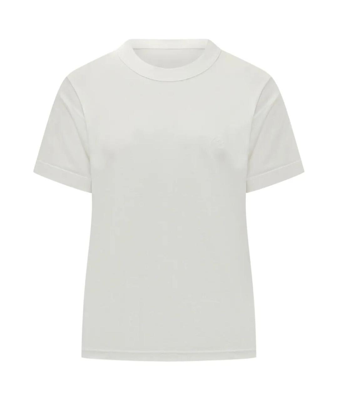 Y-3 Белая хлопковая футболка, фото 1