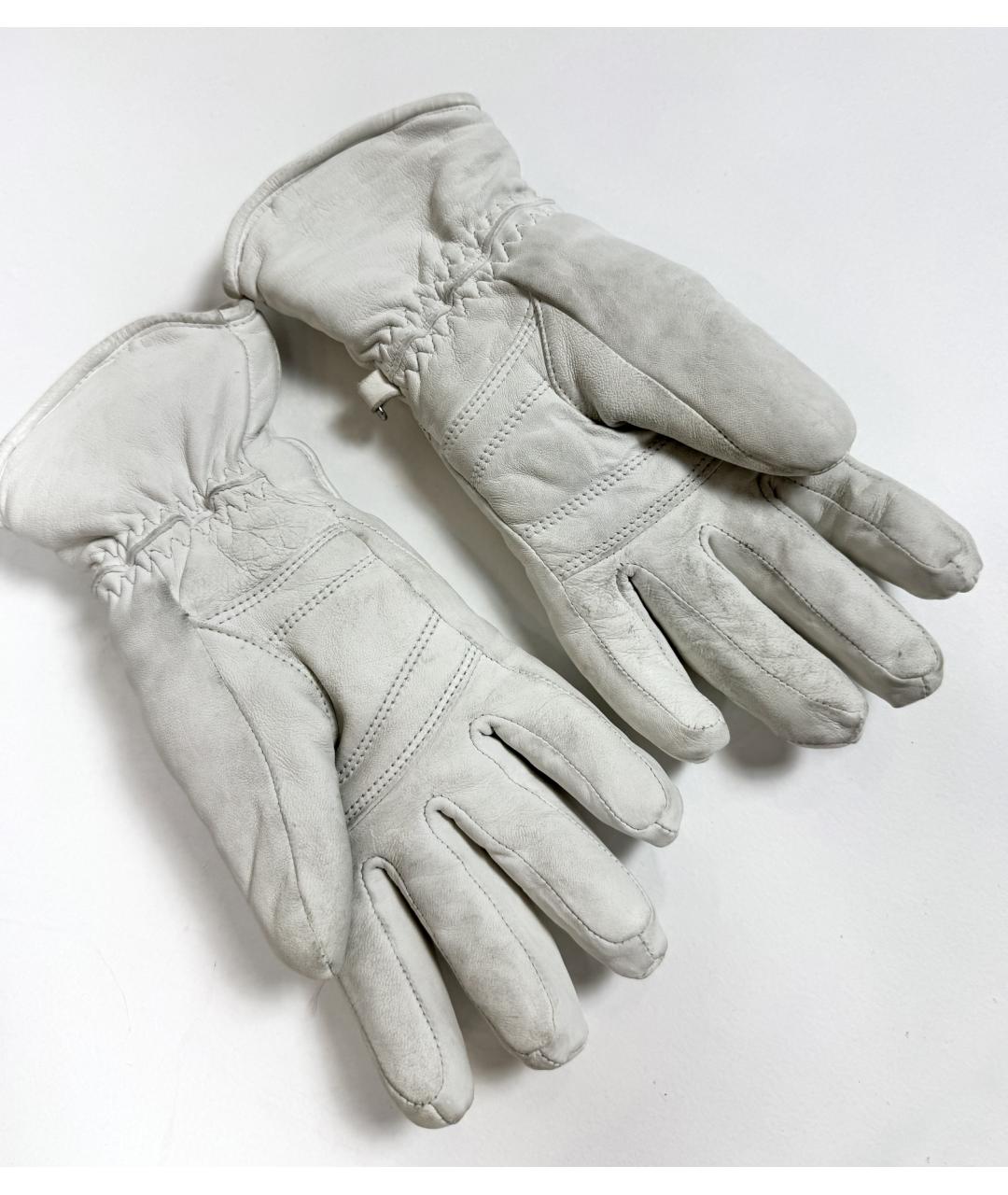 BOGNER Белые кожаные перчатки, фото 6