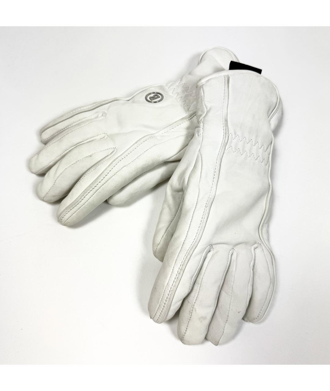 BOGNER Белые кожаные перчатки, фото 3