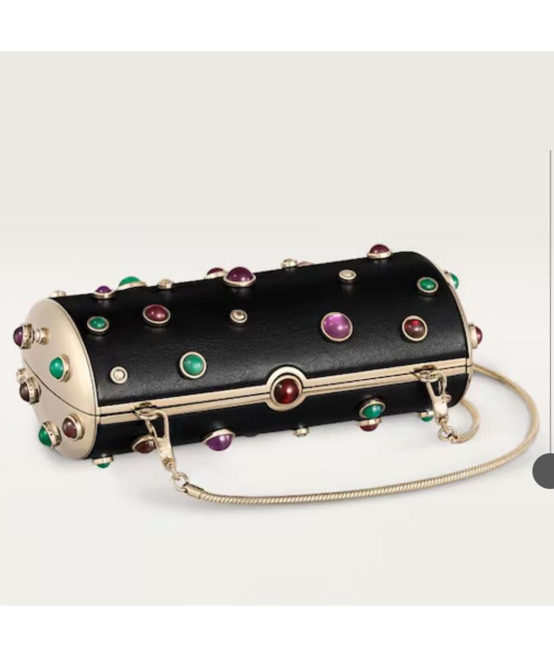 CARTIER Черная сумка с короткими ручками, фото 4