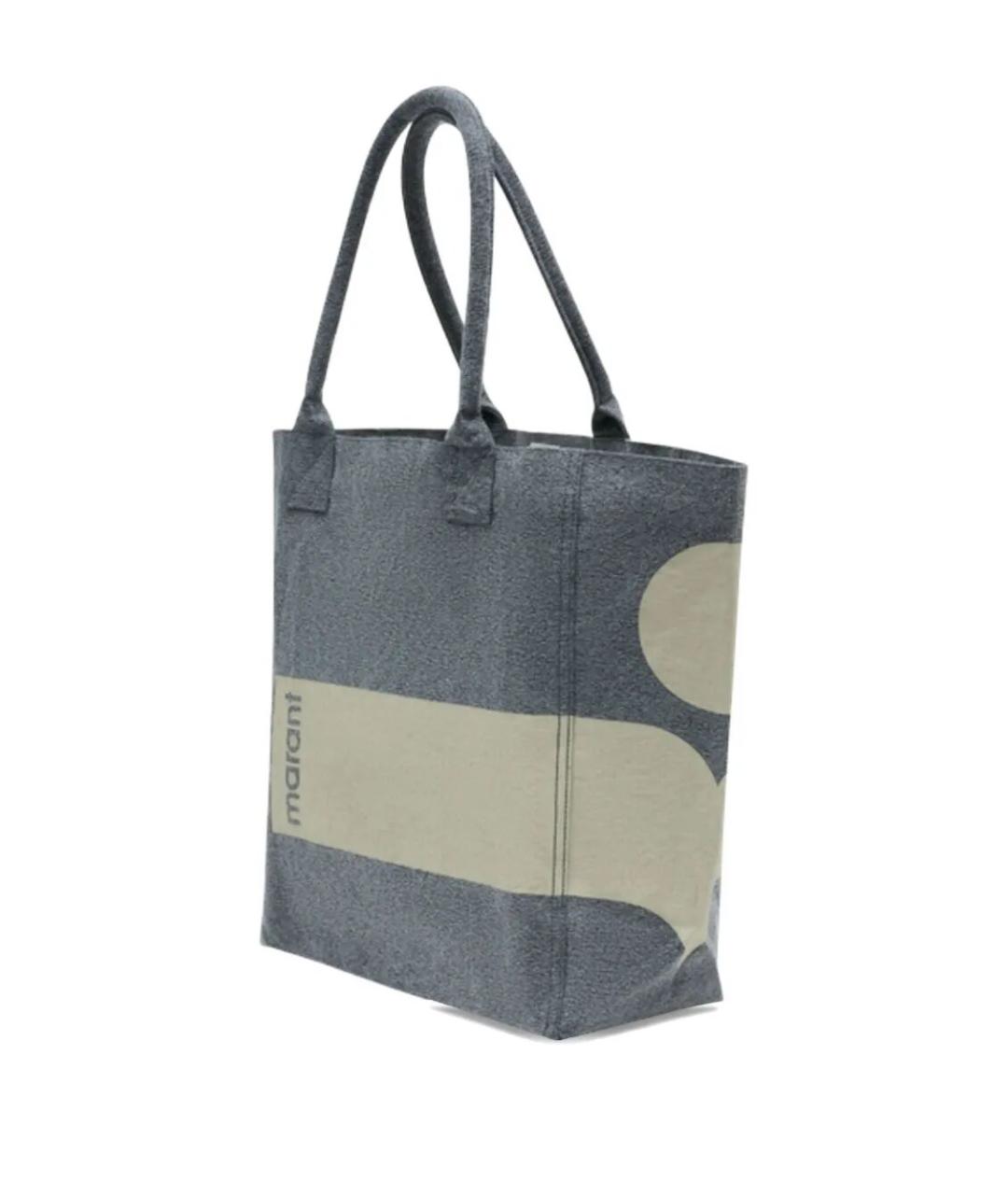 ISABEL MARANT Голубая тканевая сумка тоут, фото 2