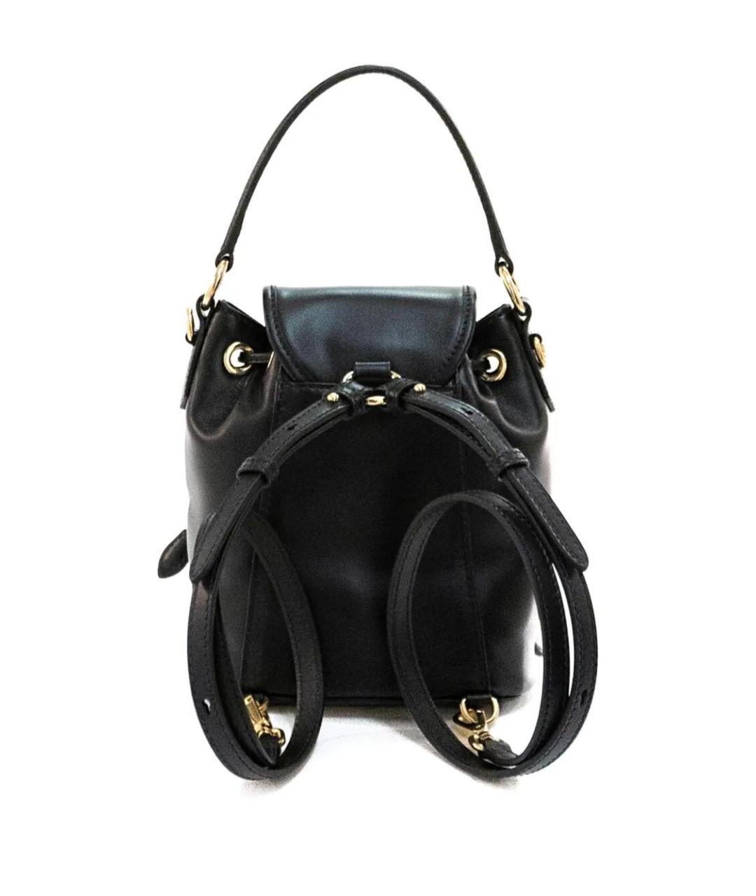 MIU MIU Черный кожаный рюкзак, фото 2