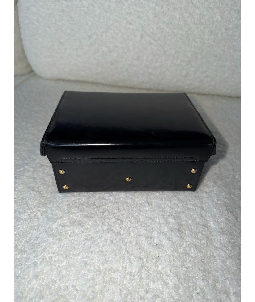 MARK CROSS Черная сумка с короткими ручками из лакированной кожи, фото 6