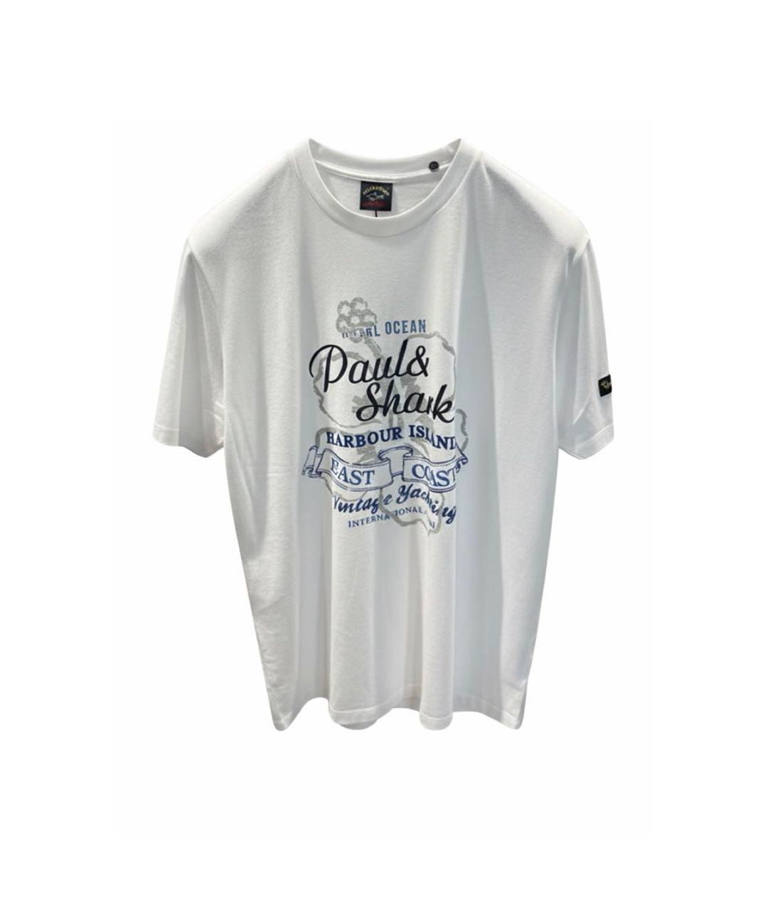 PAUL & SHARK Белая хлопковая футболка, фото 1