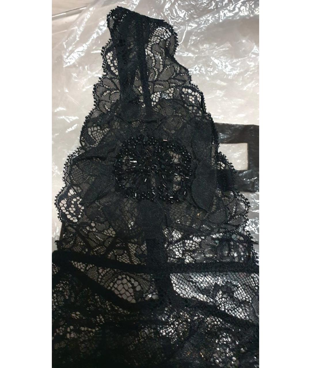 ELISABETTA FRANCHI Черное кружевное боди, фото 9