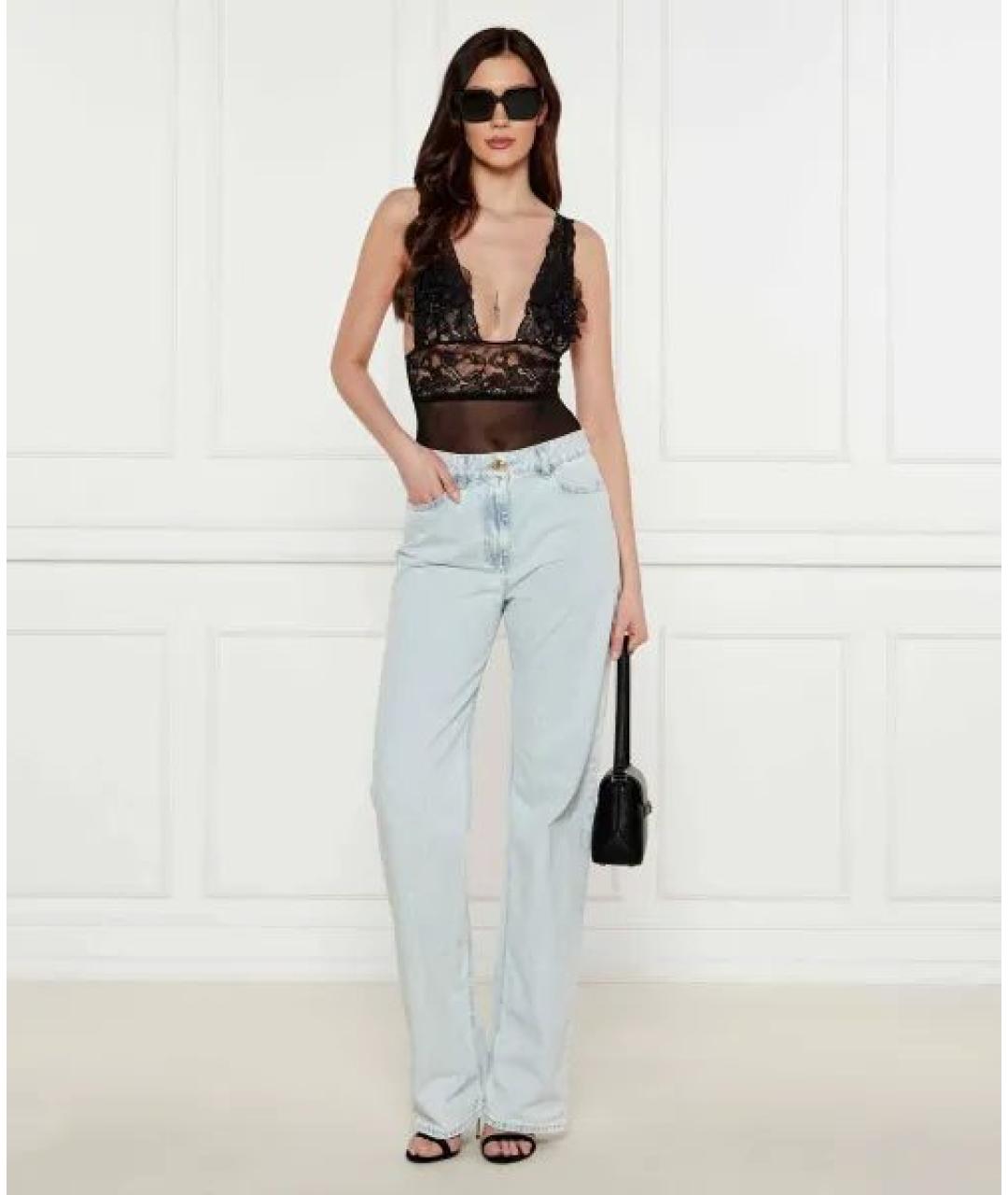 ELISABETTA FRANCHI Черное кружевное боди, фото 3