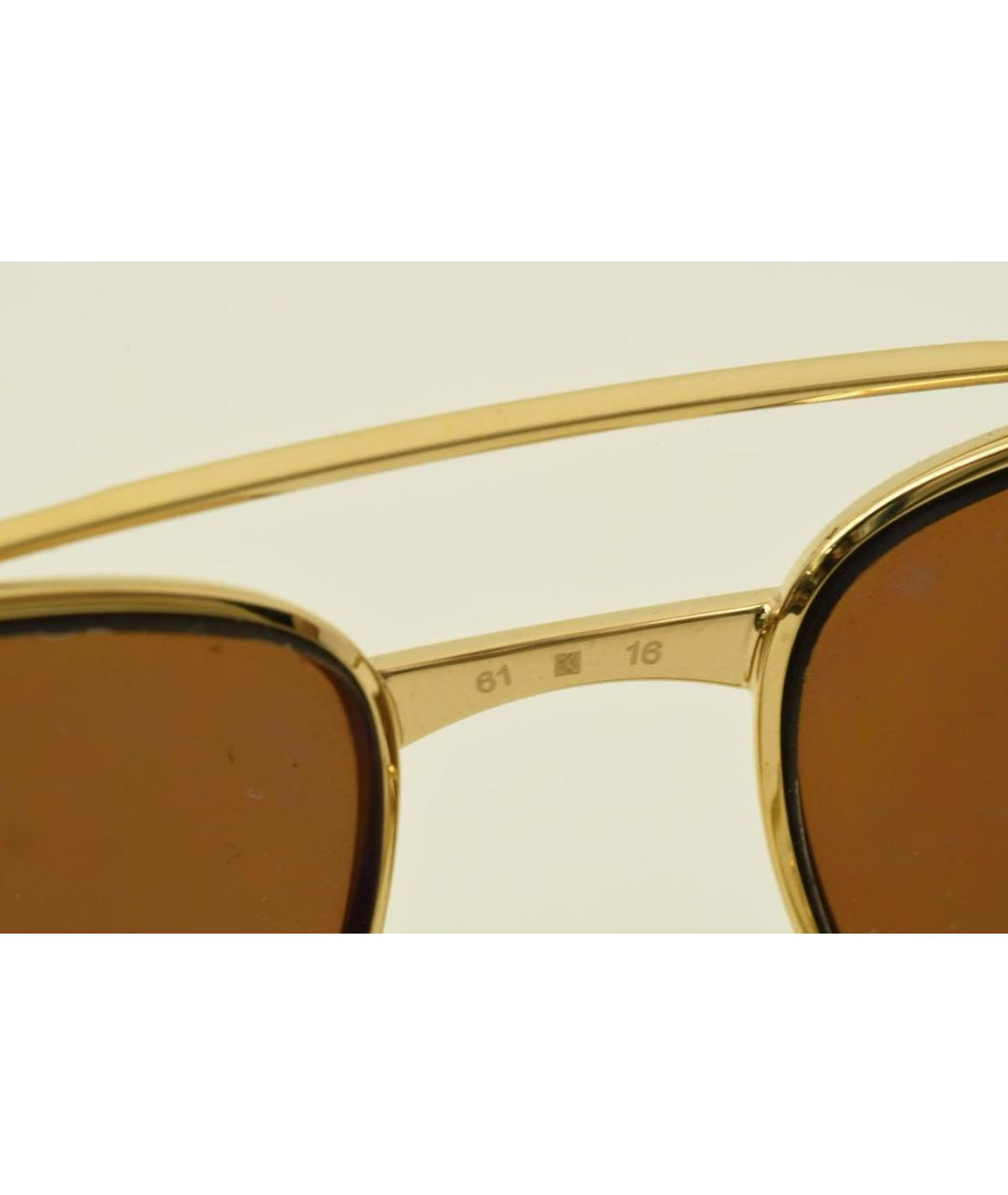 CARTIER Золотые металлические солнцезащитные очки, фото 7