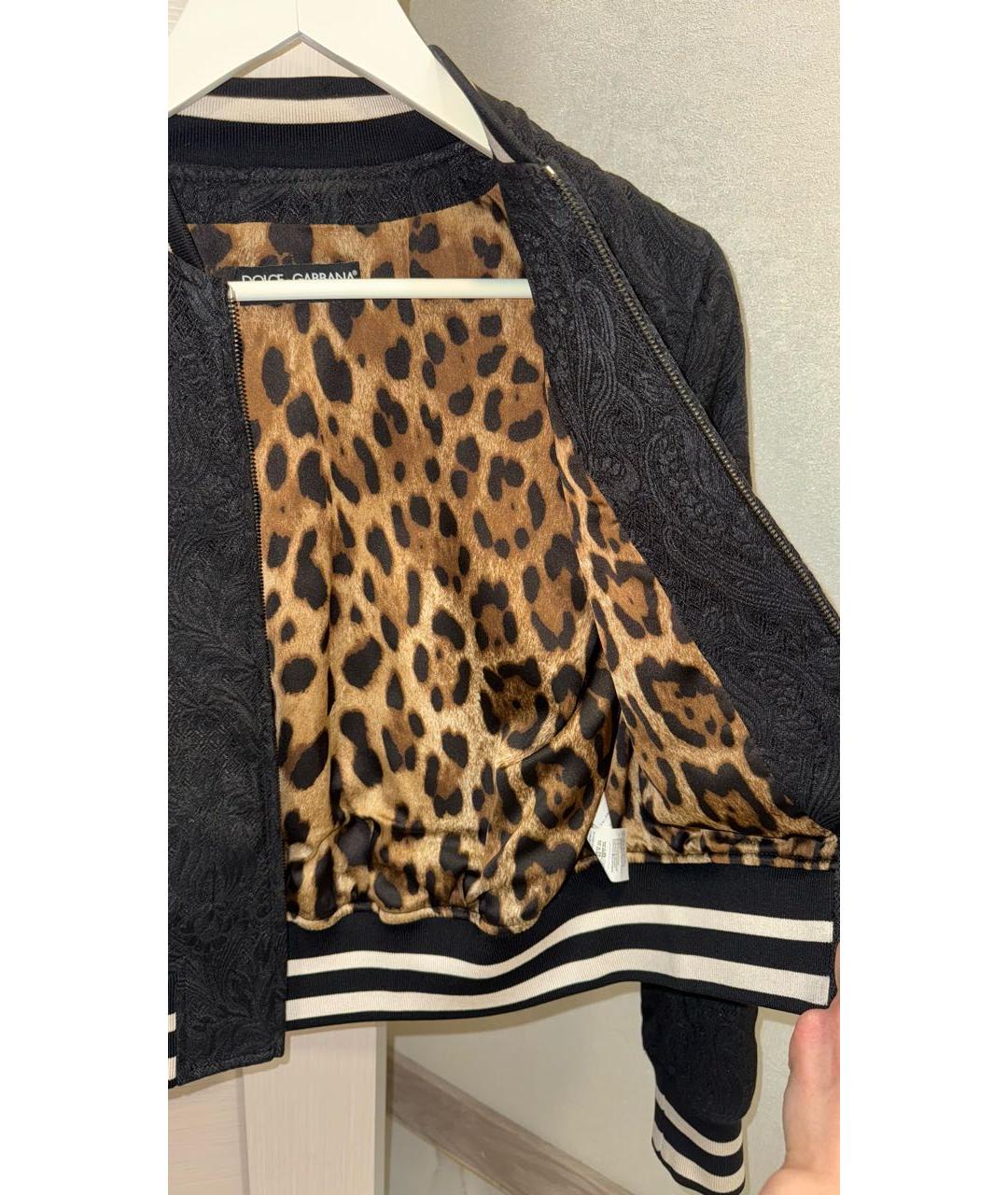 DOLCE&GABBANA Черная полиэстеровая куртка, фото 5