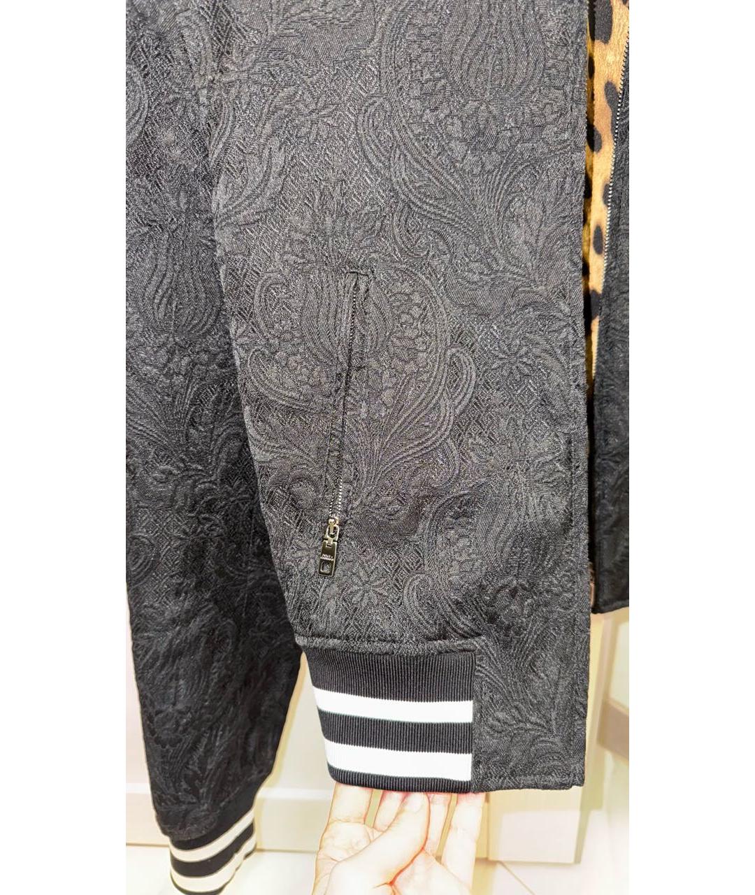 DOLCE&GABBANA Черная полиэстеровая куртка, фото 6