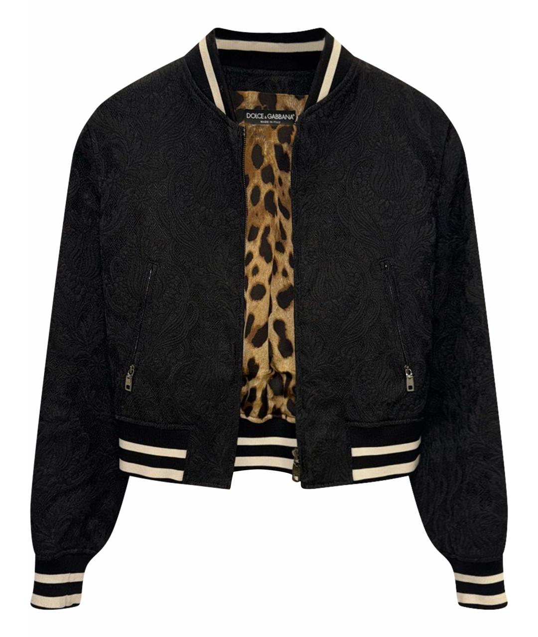 DOLCE&GABBANA Черная полиэстеровая куртка, фото 1