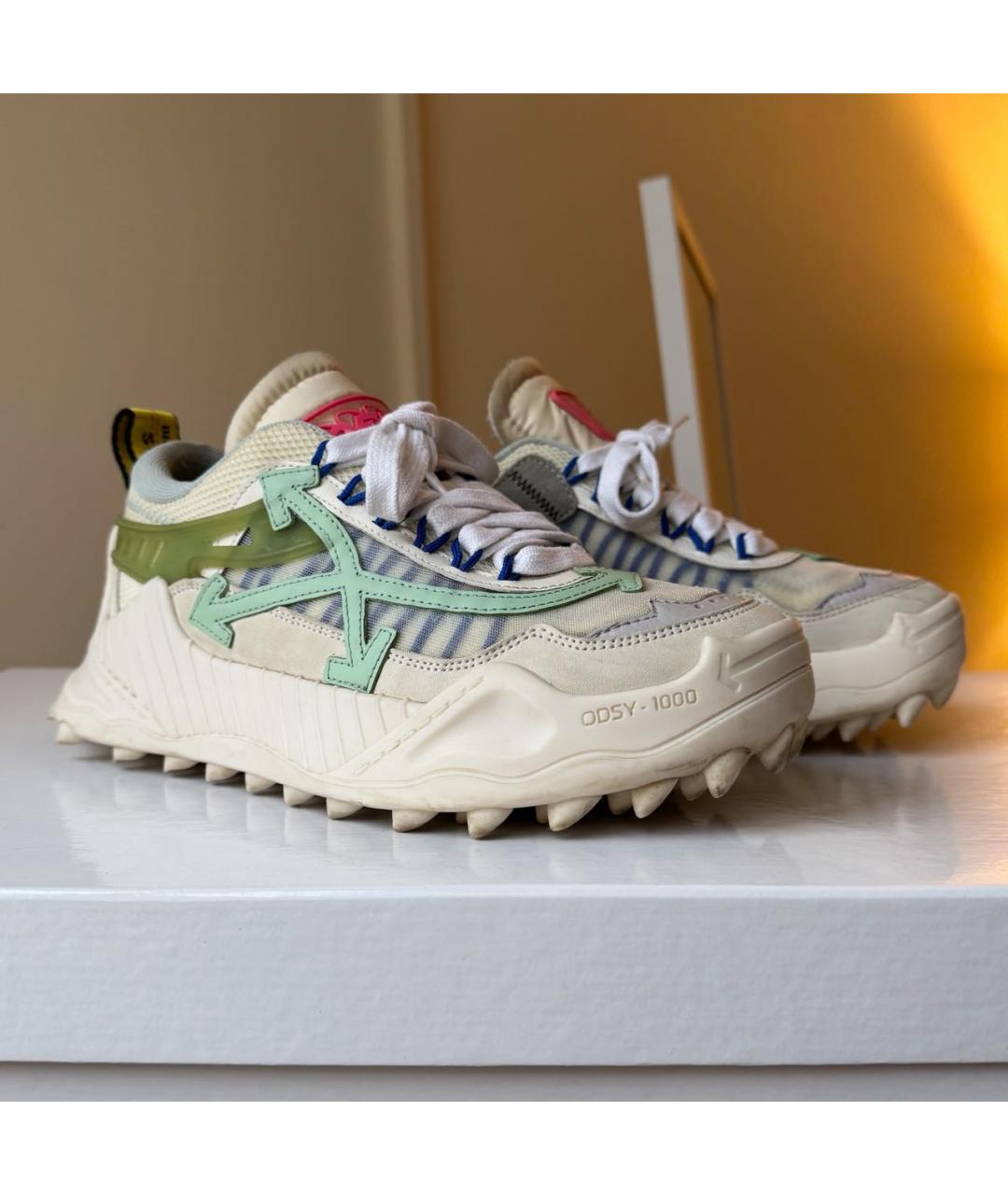 OFF-WHITE Мульти текстильные кроссовки, фото 2