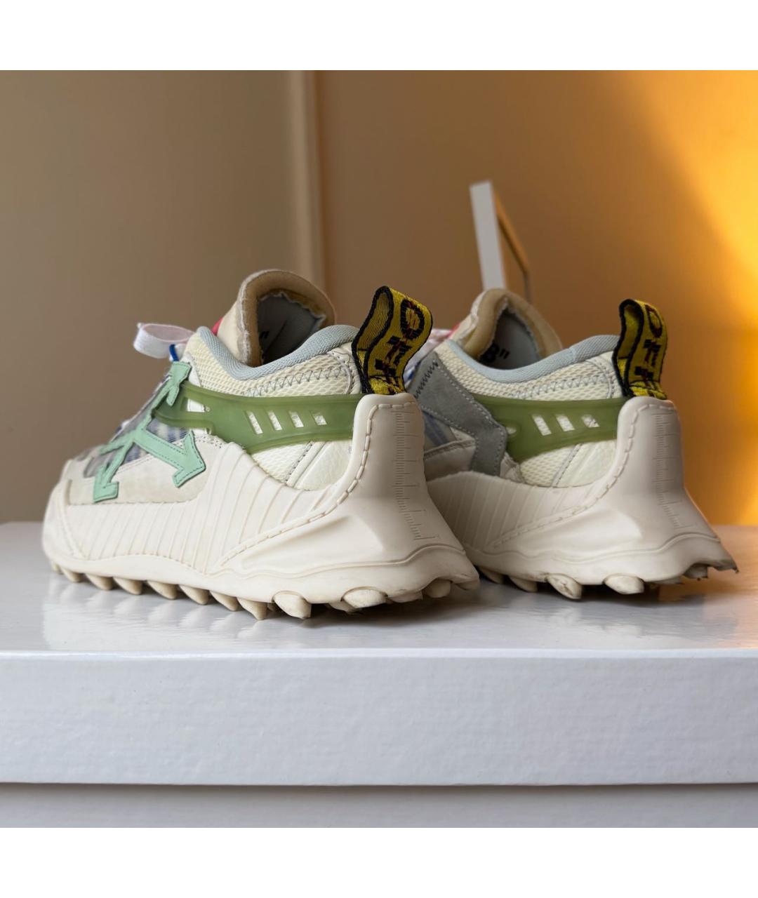 OFF-WHITE Мульти текстильные кроссовки, фото 5