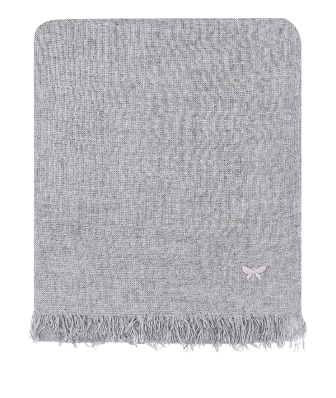 WEEKEND MAX MARA Серый шерстяной шарф, фото 1