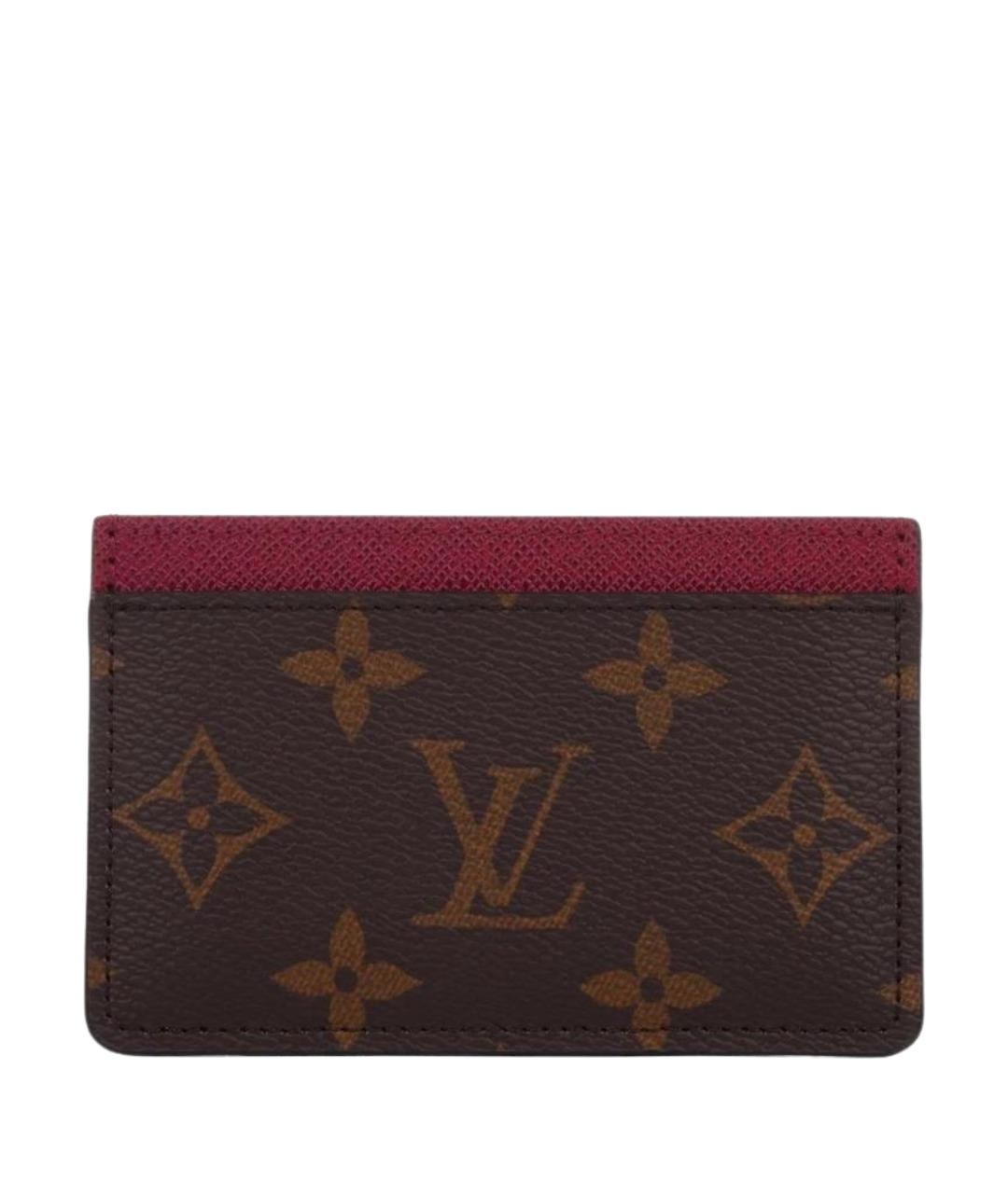LOUIS VUITTON Коричневый кардхолдер, фото 1