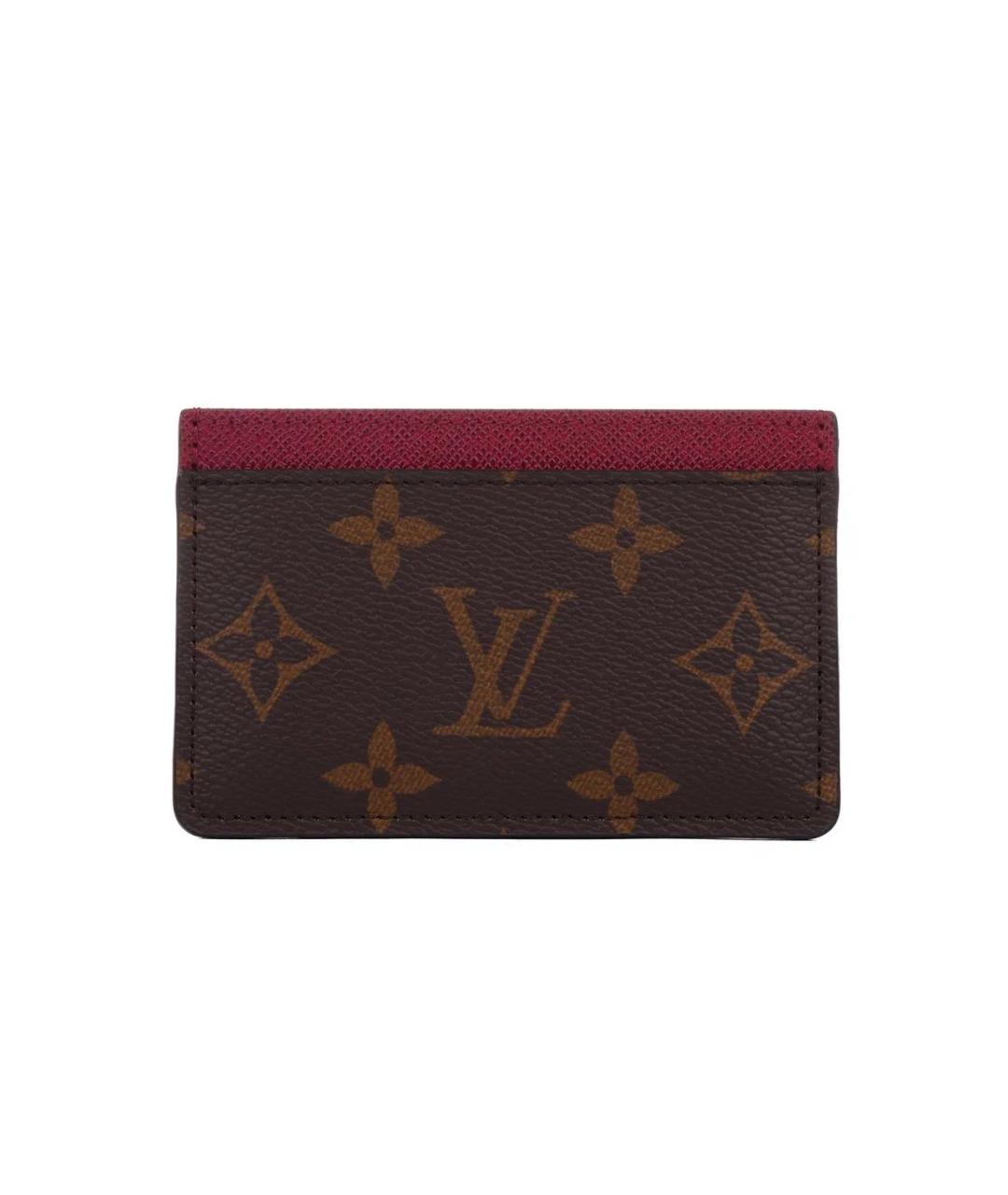 LOUIS VUITTON Коричневый кардхолдер, фото 7