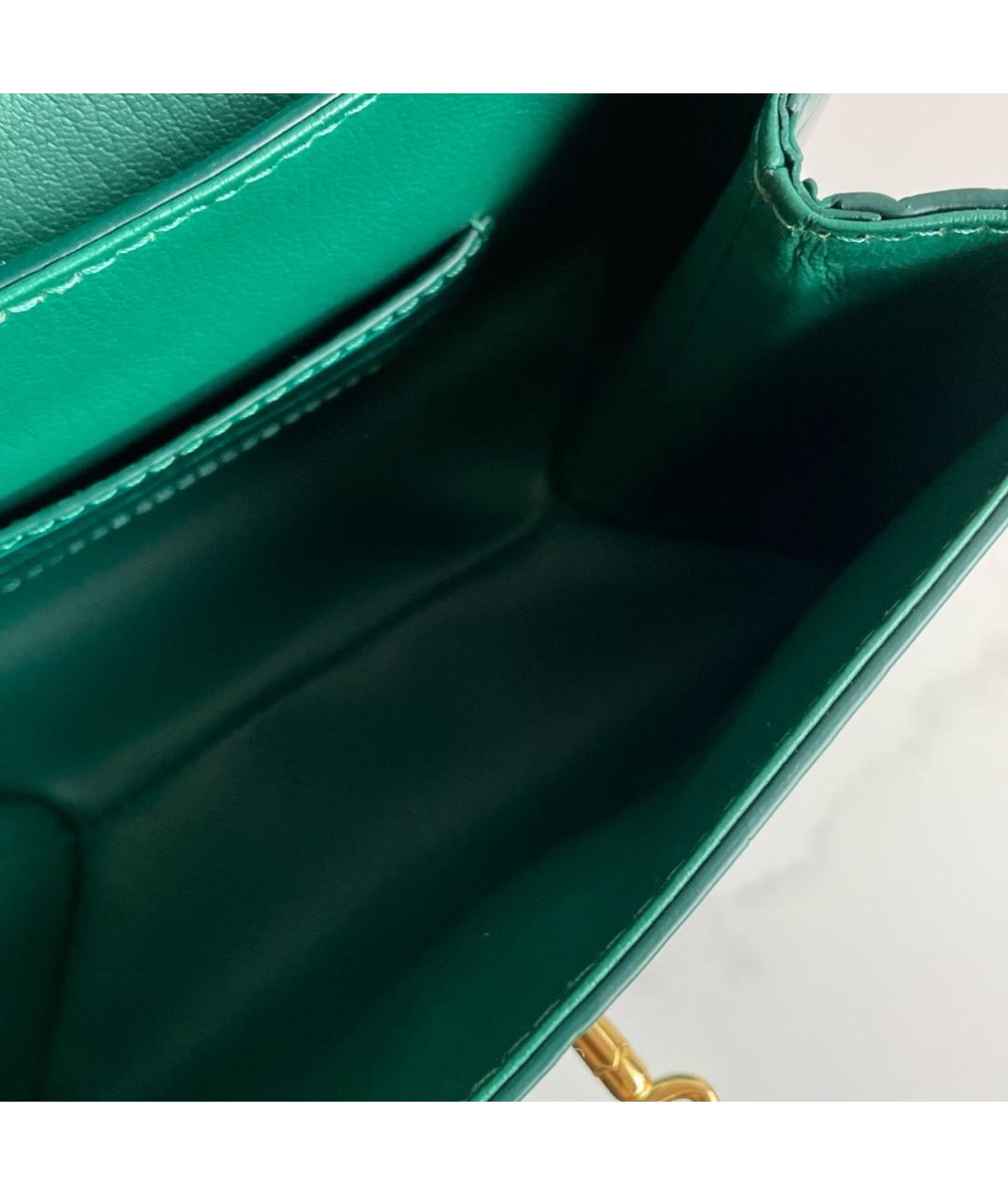 LOUIS VUITTON Зеленая сумка с короткими ручками из экзотической кожи, фото 8