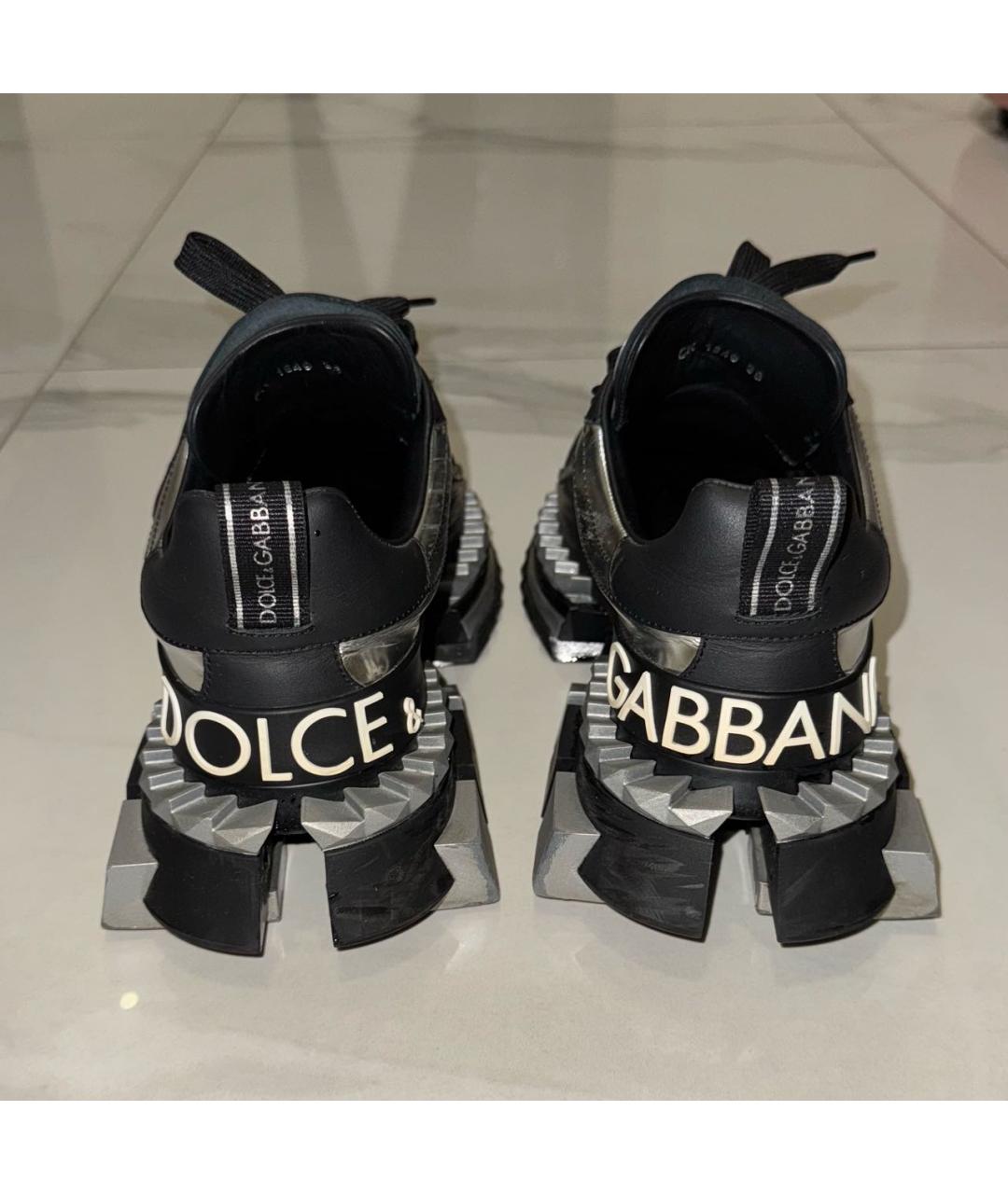 DOLCE&GABBANA Мульти кожаные кроссовки, фото 4