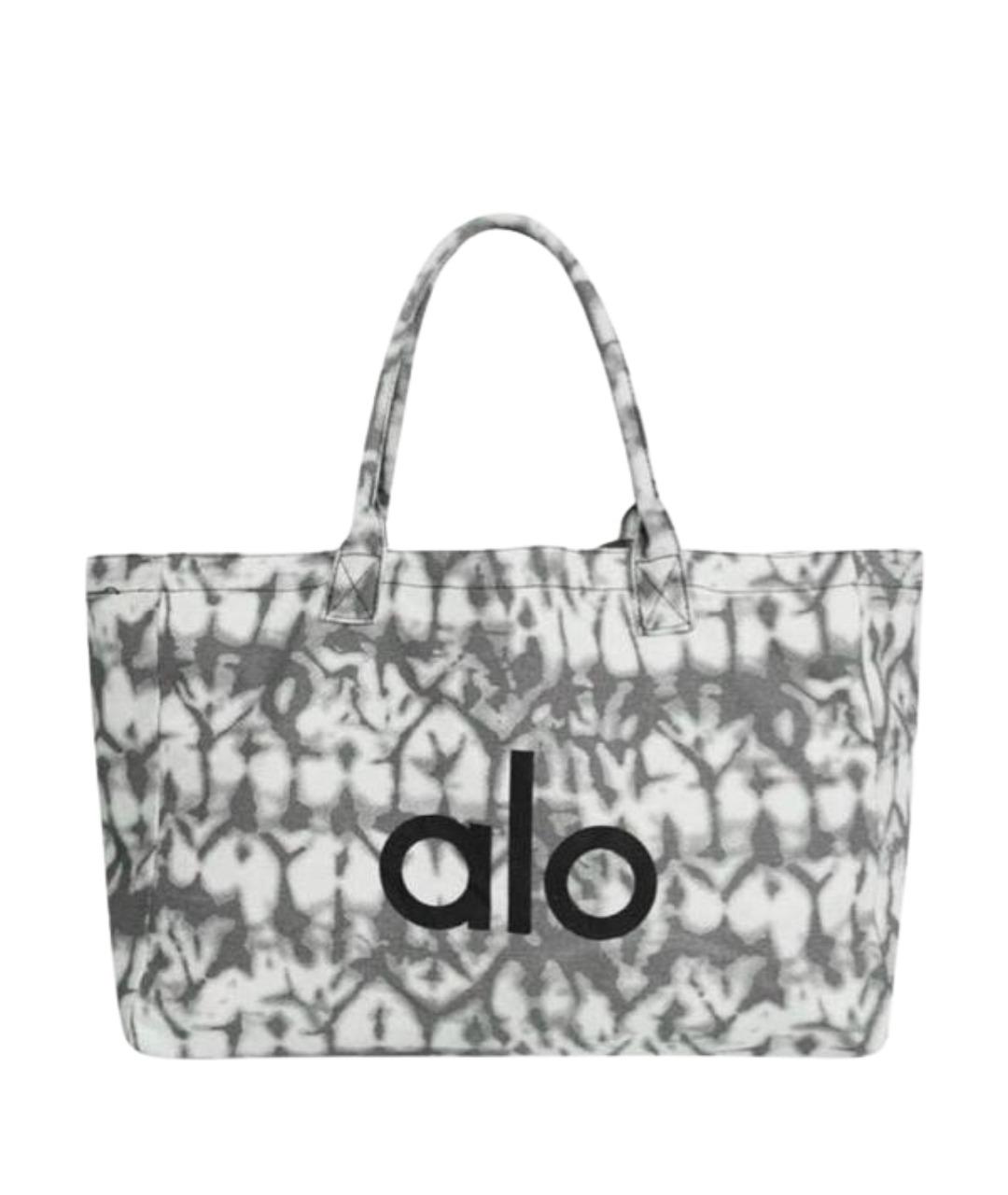 ALO YOGA Серая тканевая дорожная/спортивная сумка, фото 1