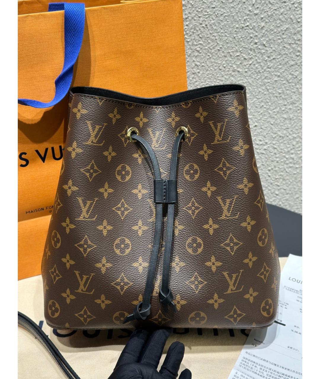 LOUIS VUITTON Коричневая сумка через плечо из искусственной кожи, фото 2