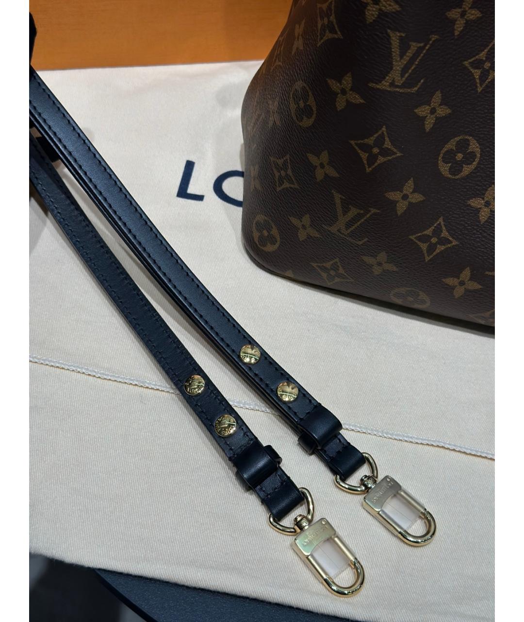 LOUIS VUITTON Коричневая сумка через плечо из искусственной кожи, фото 9