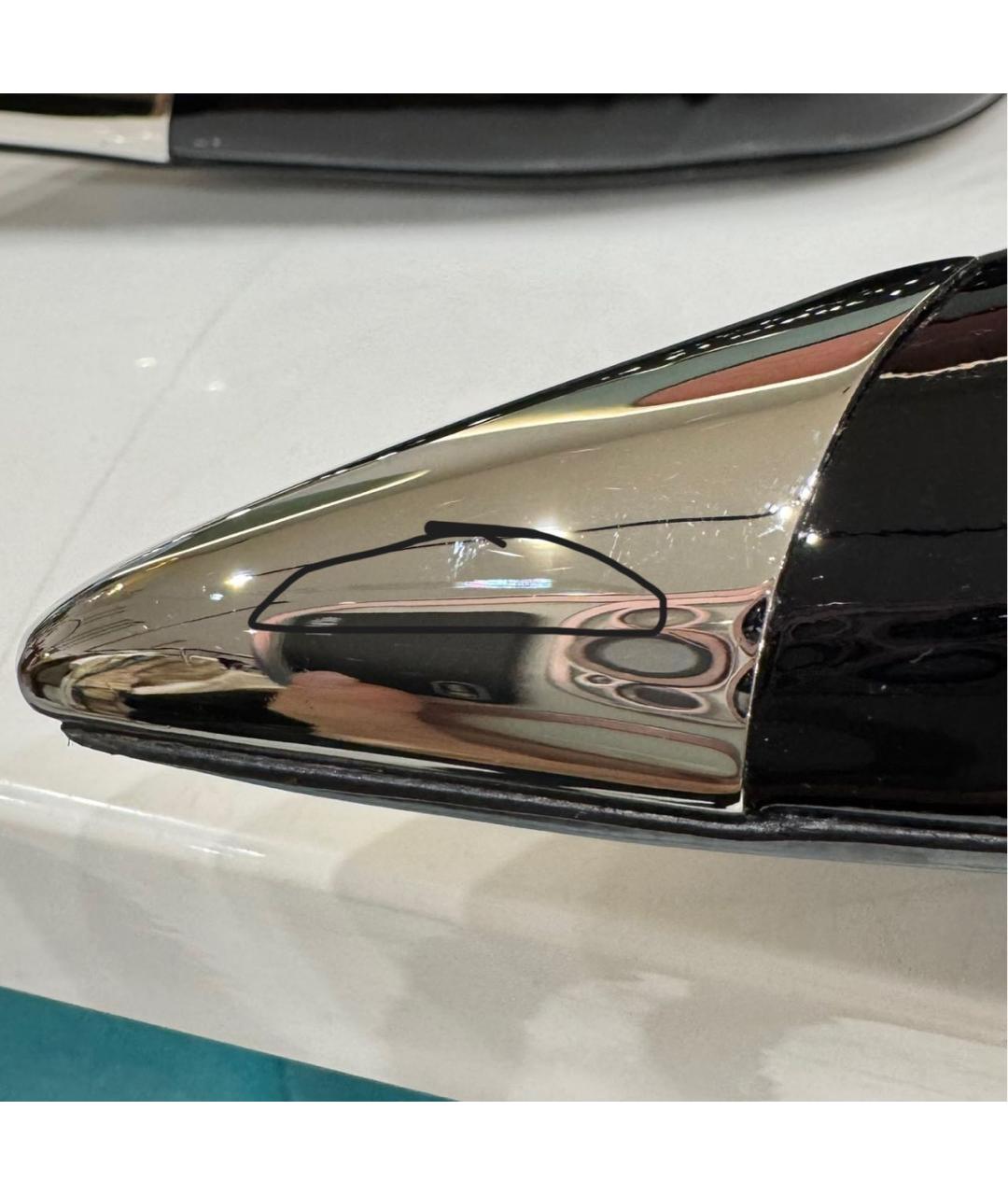 SAINT LAURENT Черные туфли из лакированной кожи, фото 6