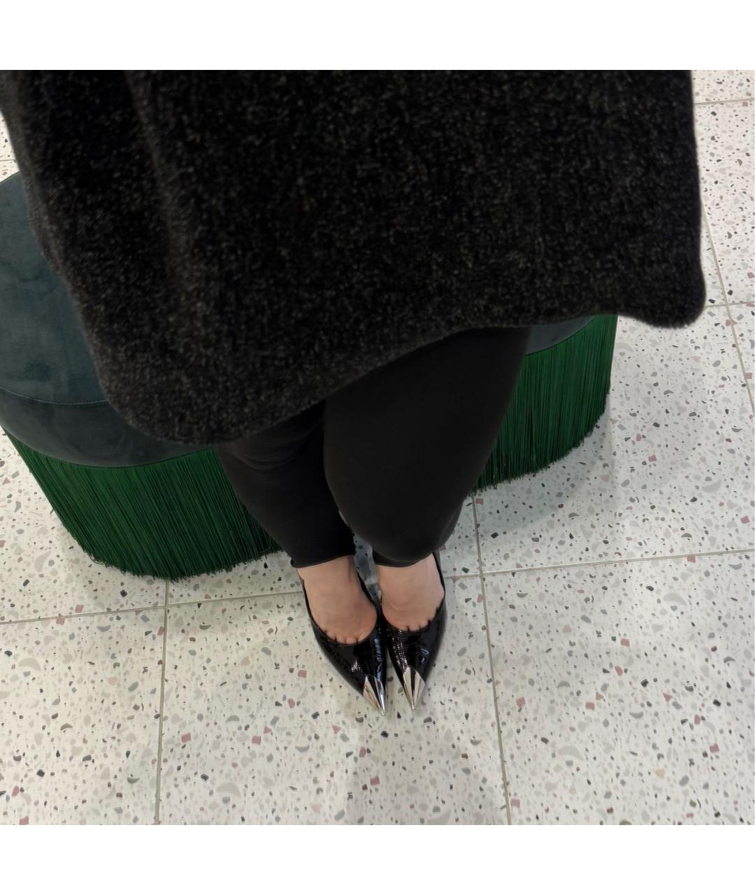 SAINT LAURENT Черные туфли из лакированной кожи, фото 8