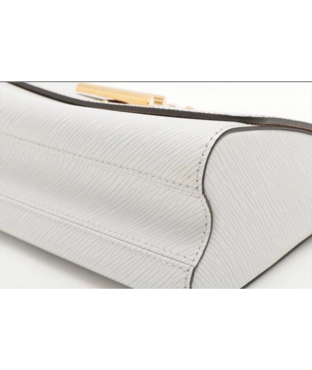 LOUIS VUITTON Белая кожаная сумка через плечо, фото 3