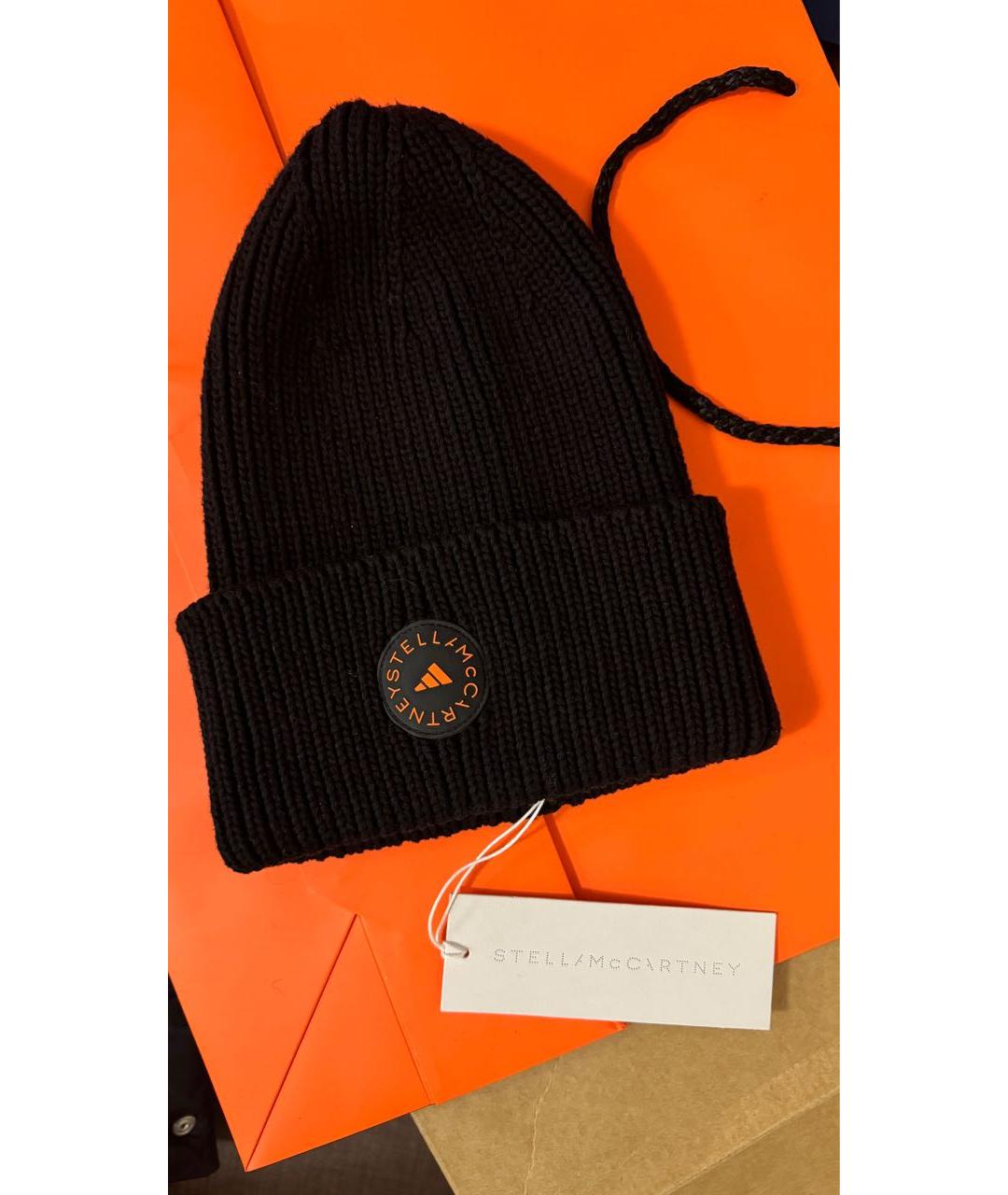 ADIDAS BY STELLA MCCARTNEY Черная хлопковая шапка, фото 6