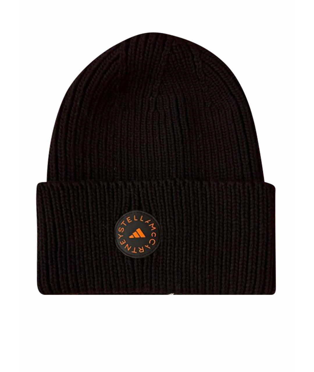 ADIDAS BY STELLA MCCARTNEY Черная хлопковая шапка, фото 1