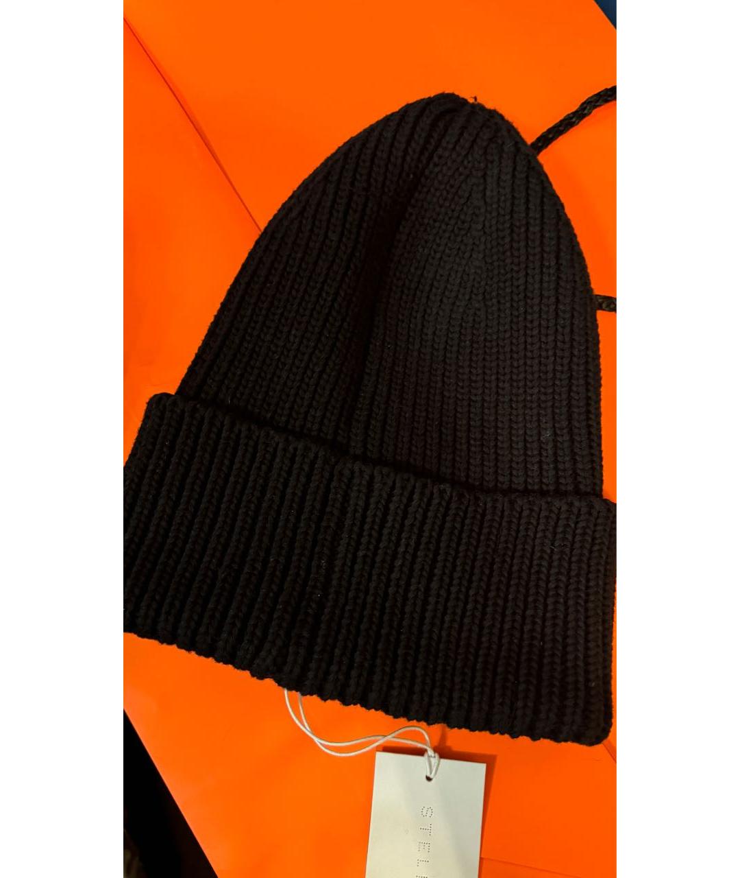 ADIDAS BY STELLA MCCARTNEY Черная хлопковая шапка, фото 2