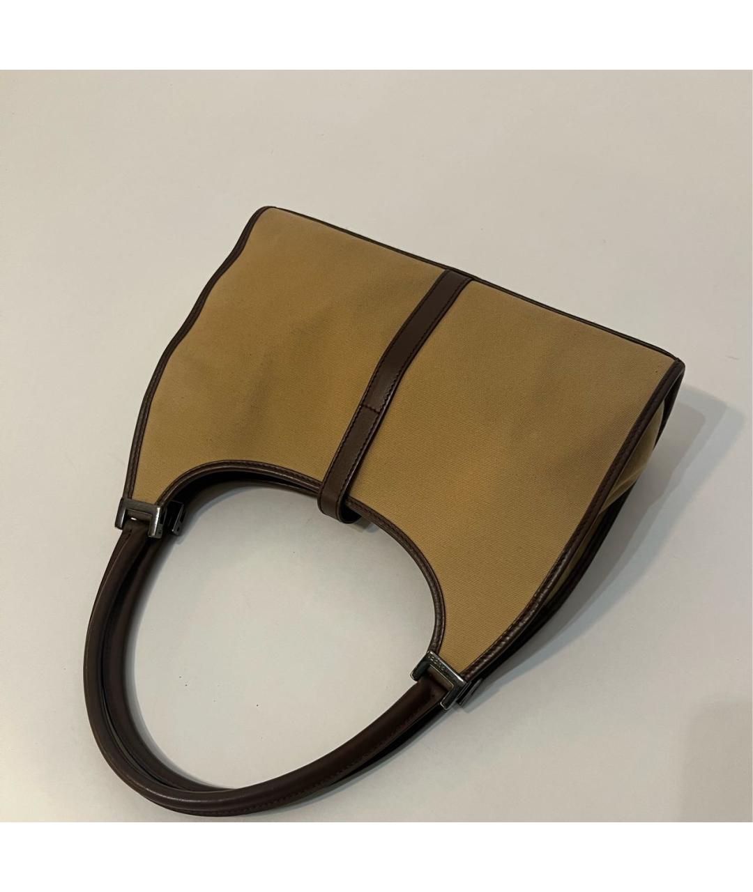 GUCCI Коричневая жаккардовая сумка через плечо, фото 7