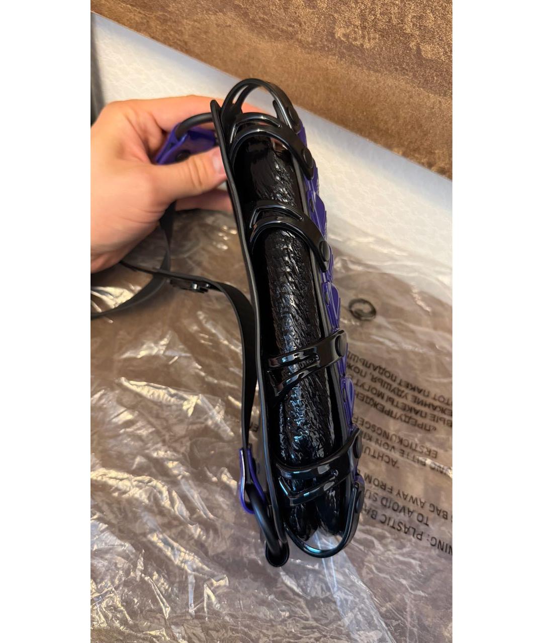 INNERRAUM Фиолетовая сумка на плечо из искусственной кожи, фото 5