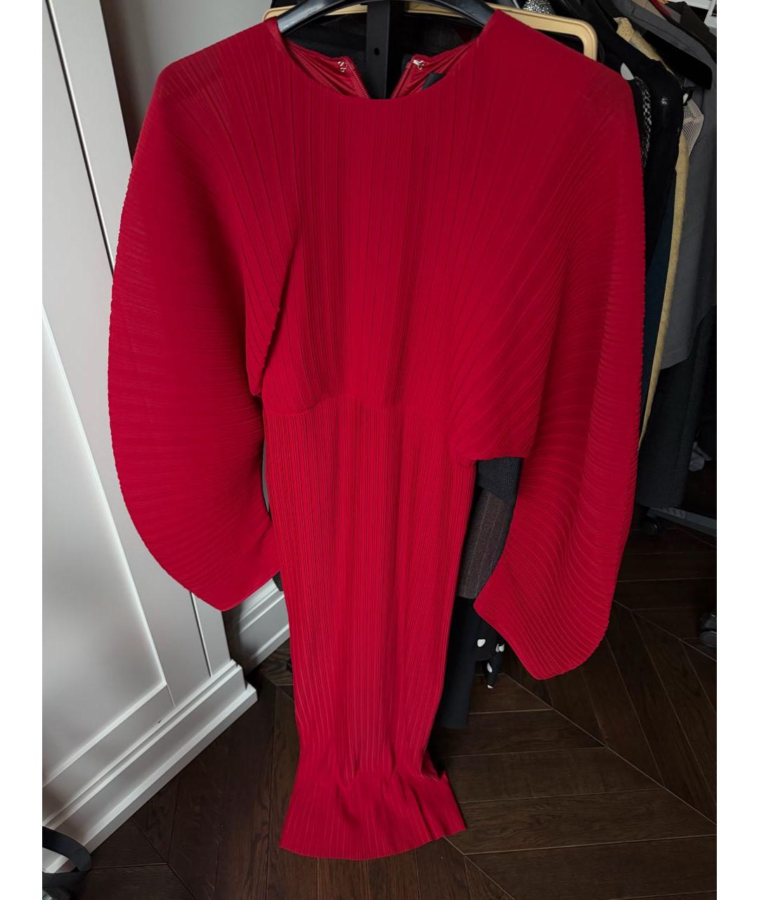 SOLACE LONDON Красное полиэстеровое вечернее платье, фото 2