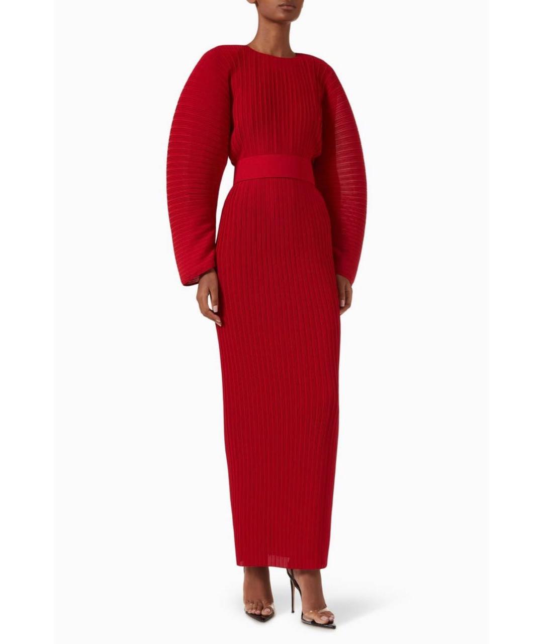 SOLACE LONDON Красное полиэстеровое вечернее платье, фото 5