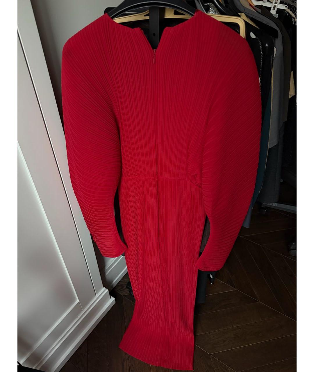 SOLACE LONDON Красное полиэстеровое вечернее платье, фото 3