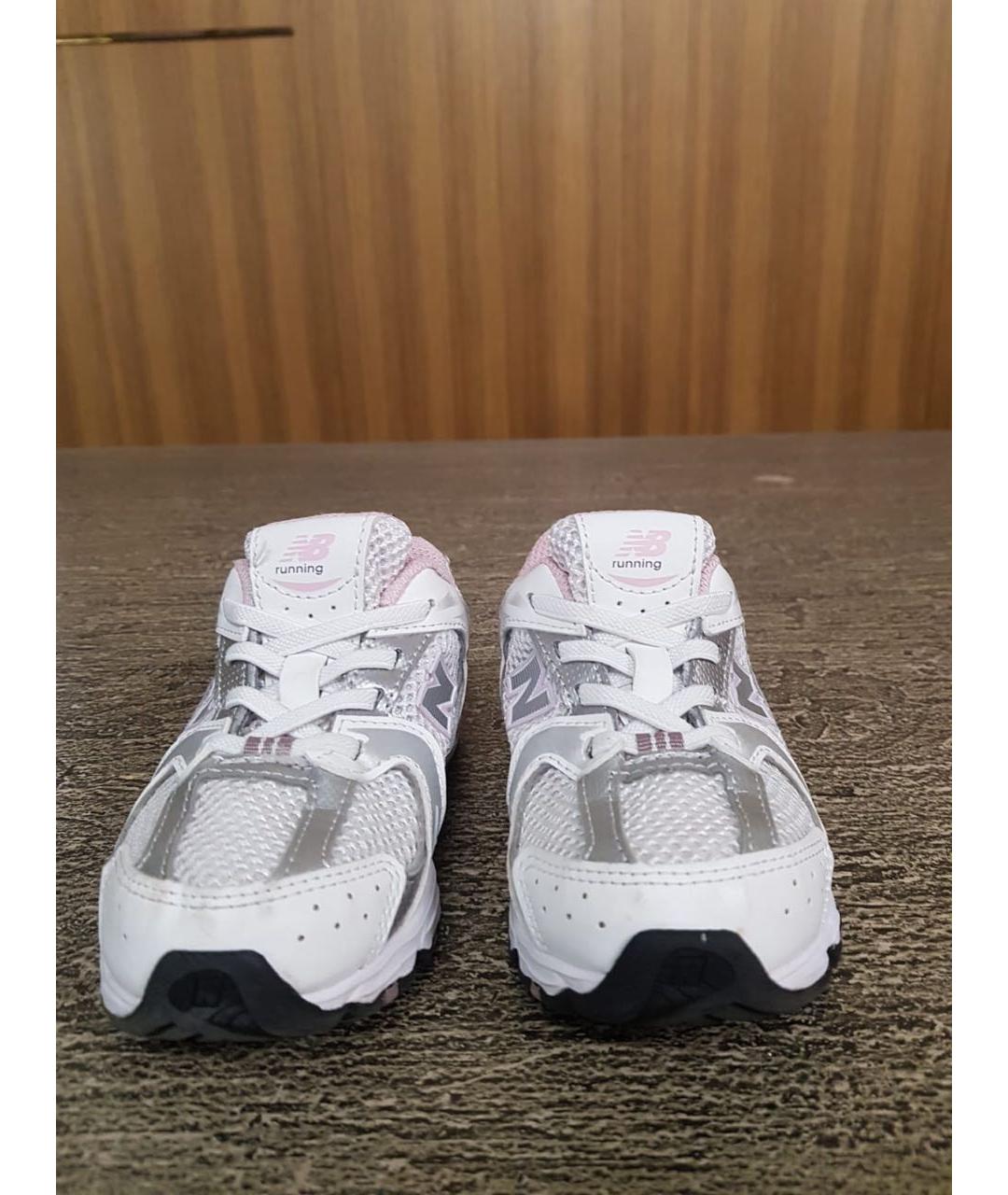 NEW BALANCE KIDS Белые текстильные кеды, фото 2